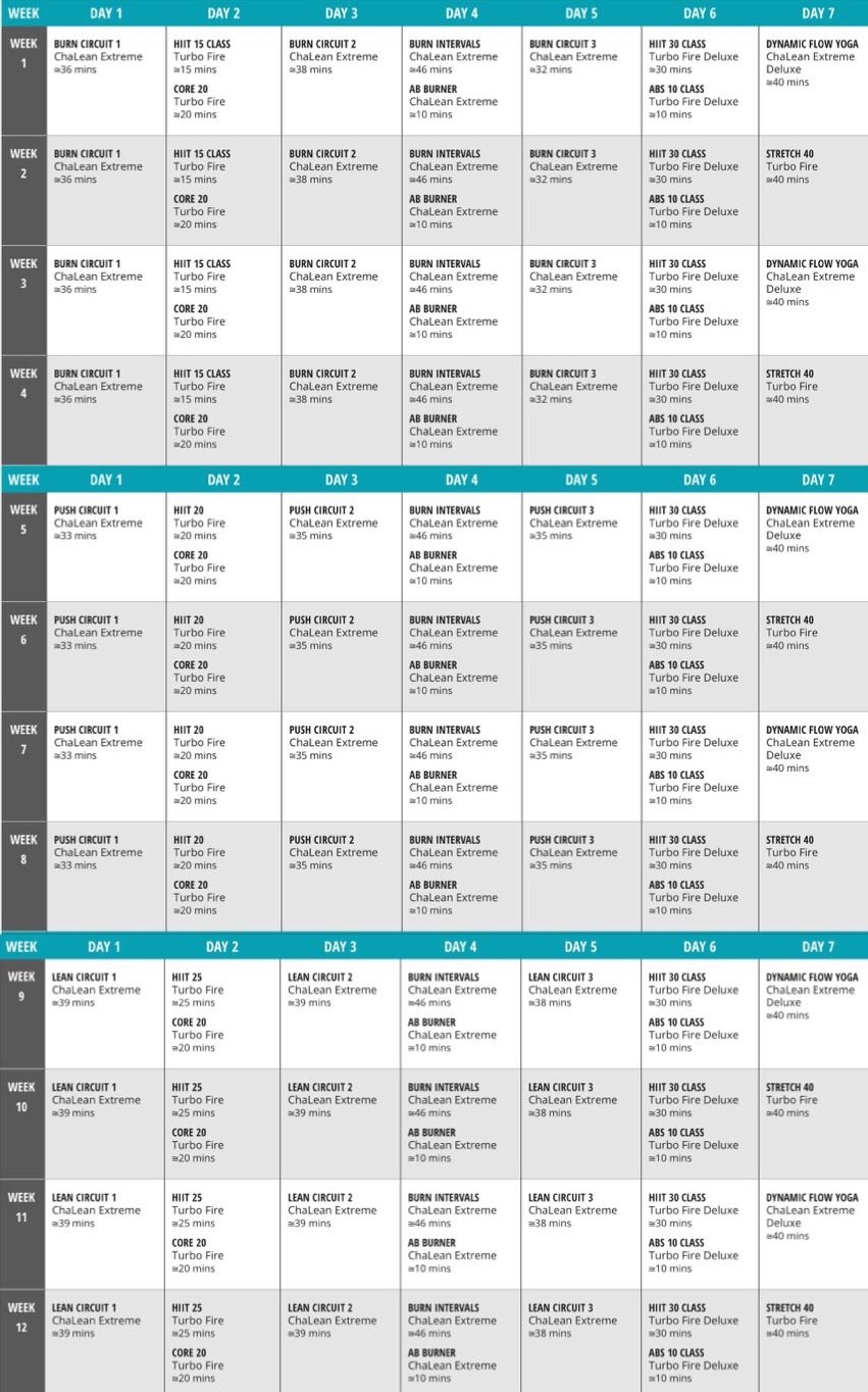 12 Best Chalean Extreme Hybrid Calendars Ideas Chalean Extreme Chalean Extreme Hybrid Workout Calendar