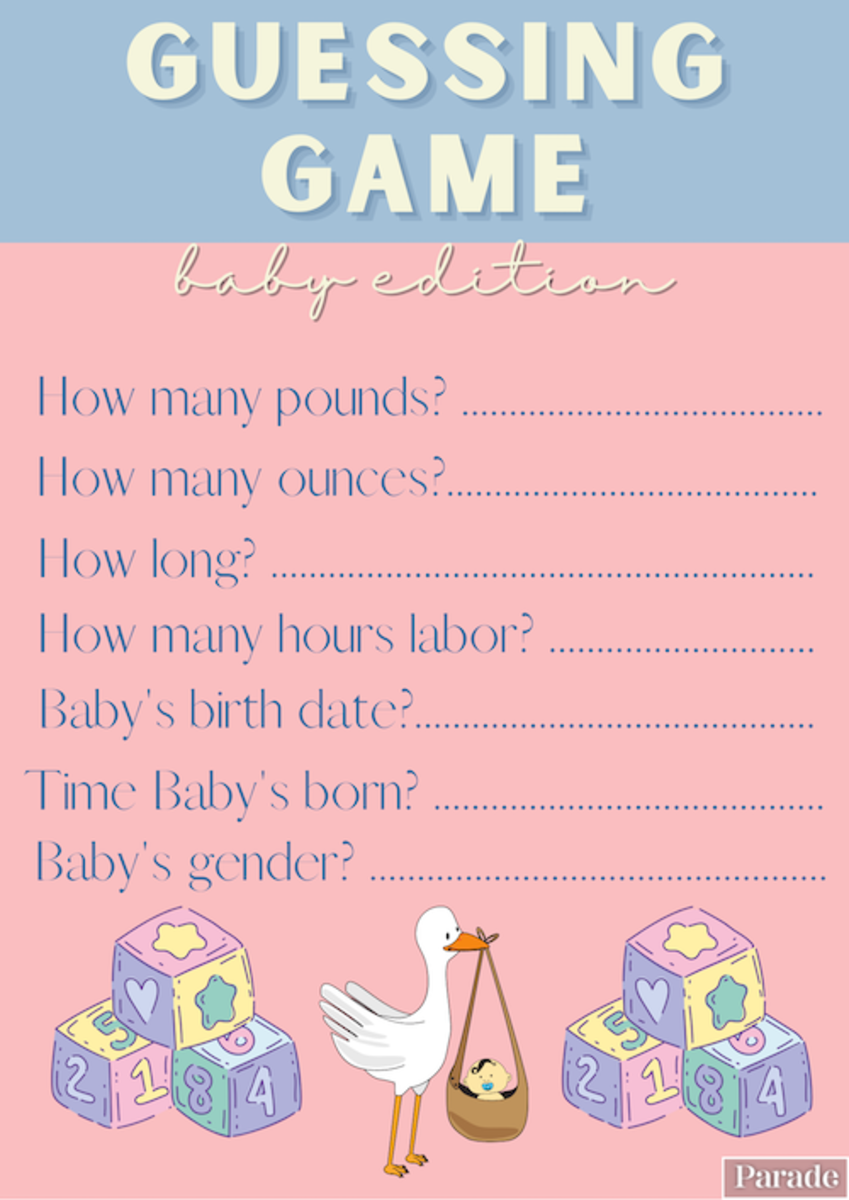15 Printable Baby Shower Games Free Printable Baby Shower Games Parade