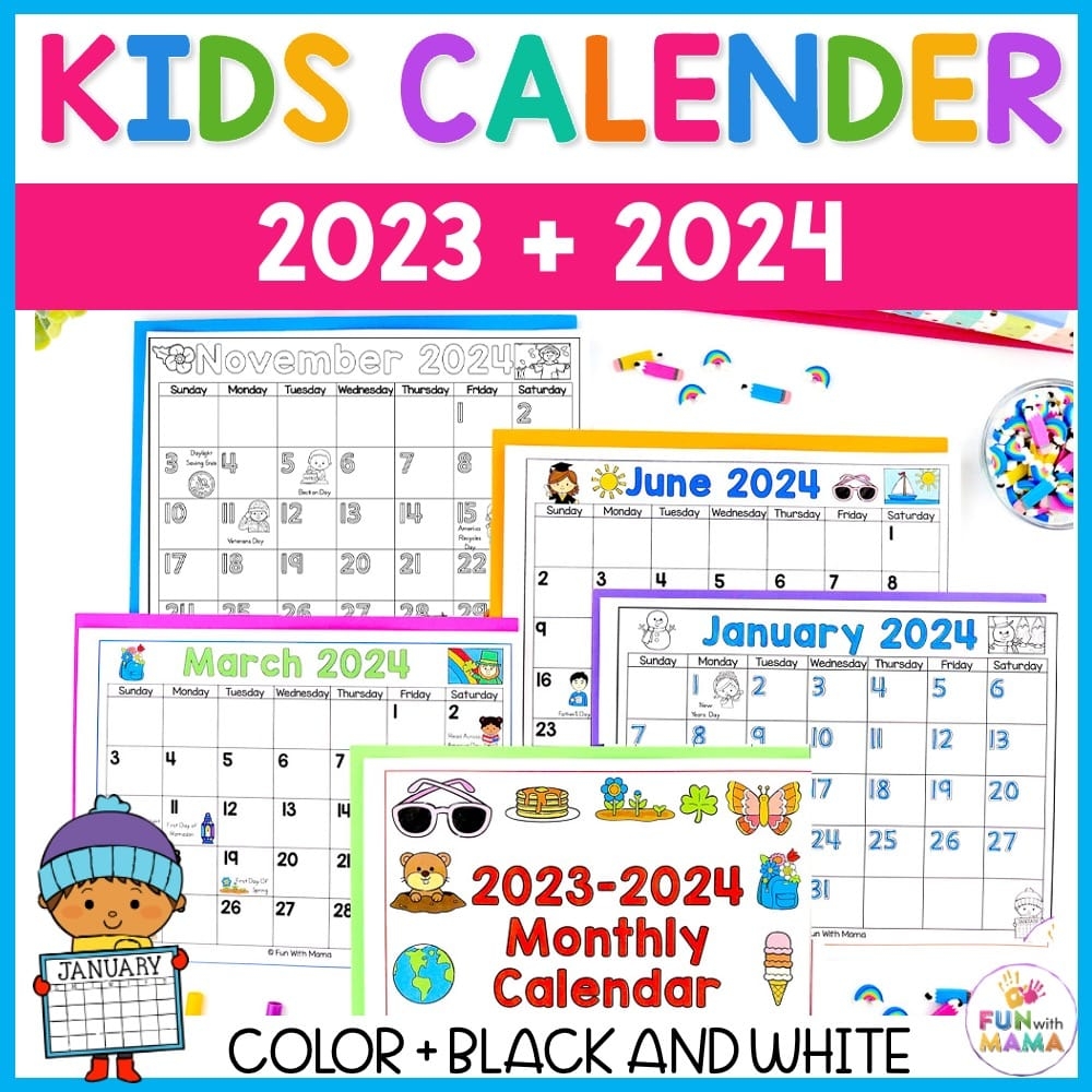 Free Printable Calendars For Kids
