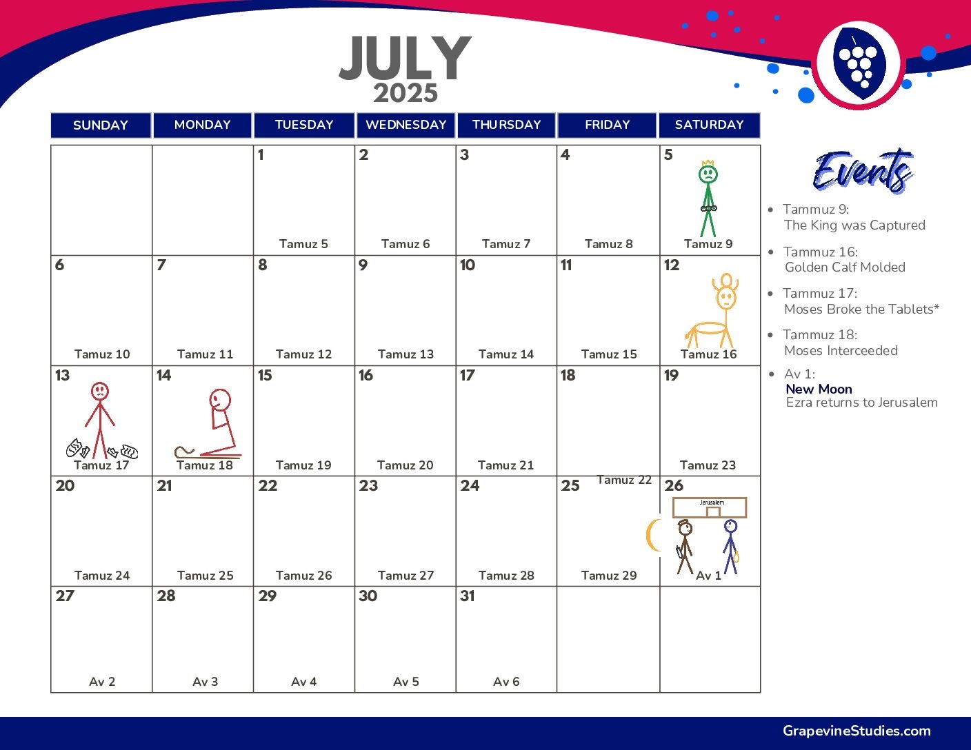 2025-26 School Year Calendar Printable