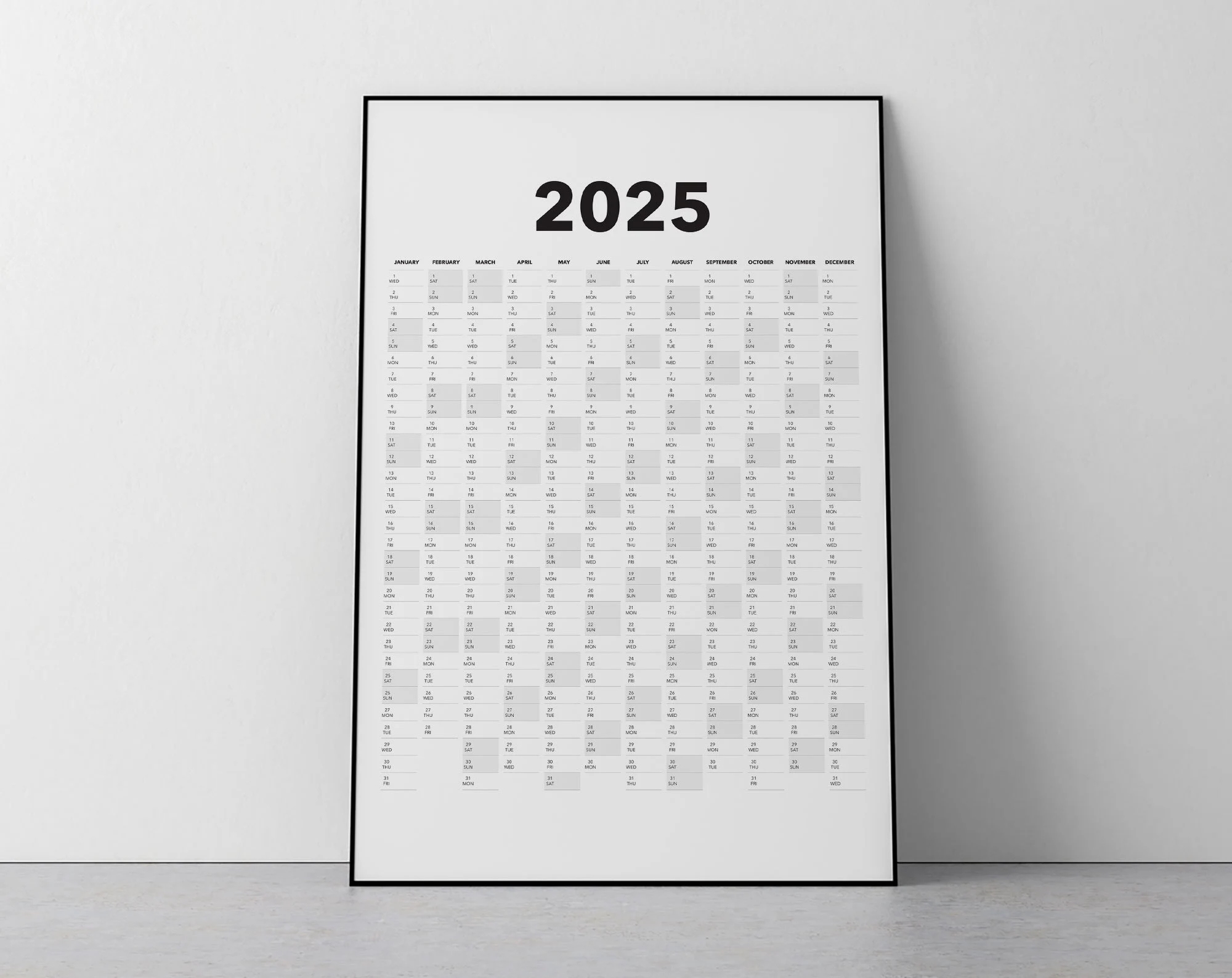 2025 Calendar Blank Vertical Yearly View Extra Large Wall Calendar Printable Etsy 2025 Calendar Blank Vertical Yearly View Extra Large Wall Calendar Printable Etsy