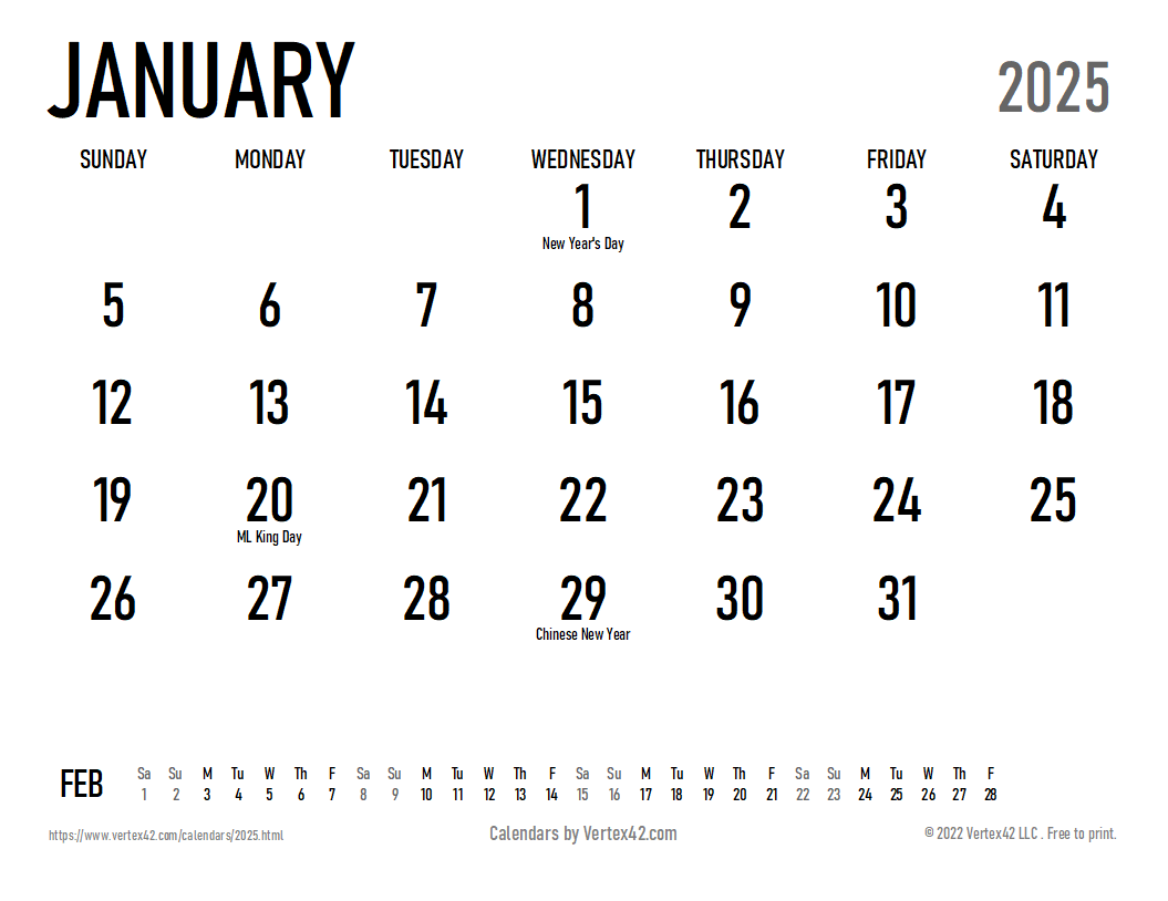 2025 calendar templates and images
