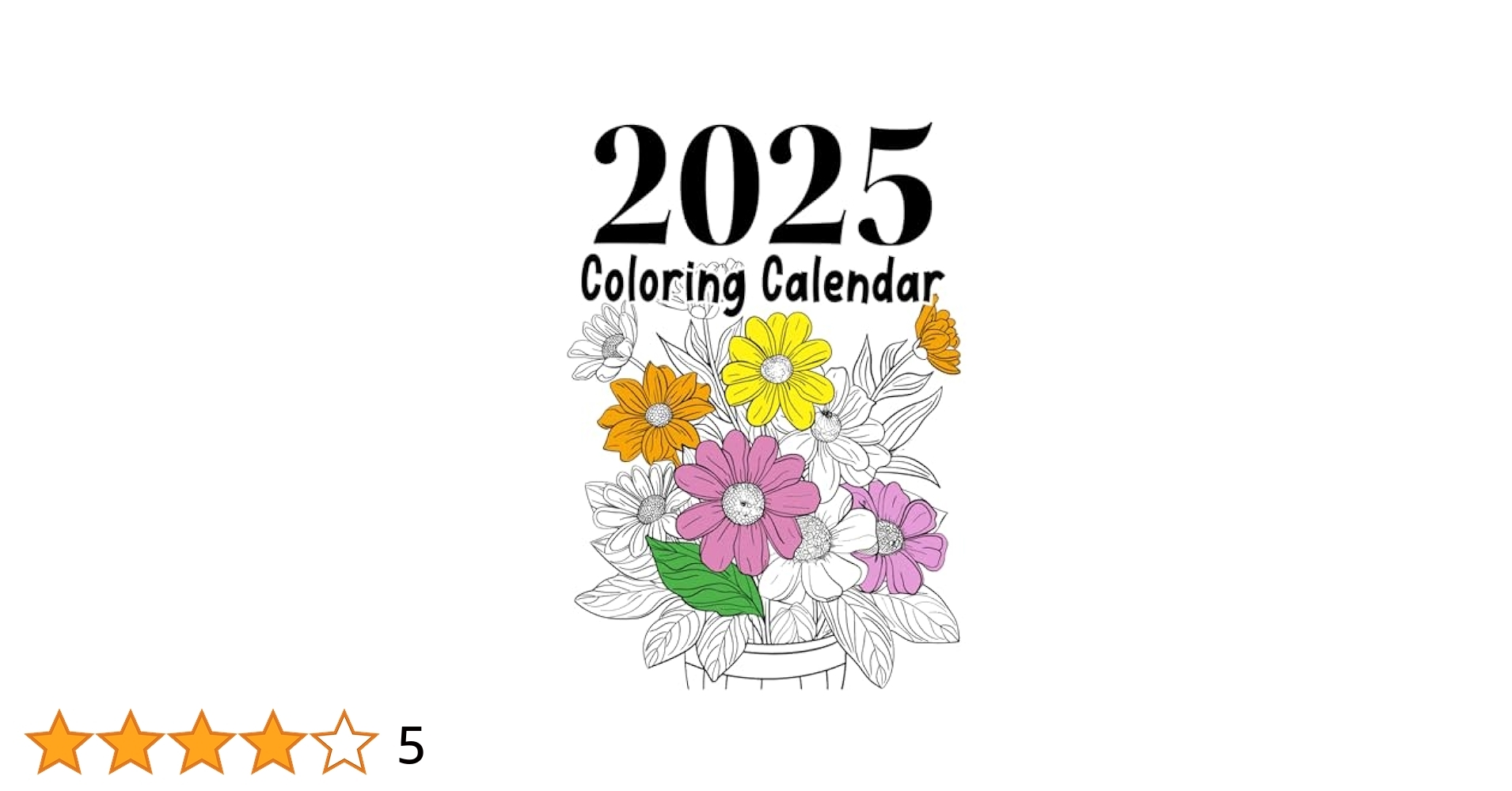 Free Printable Coloring Calendar 2025 For Adults