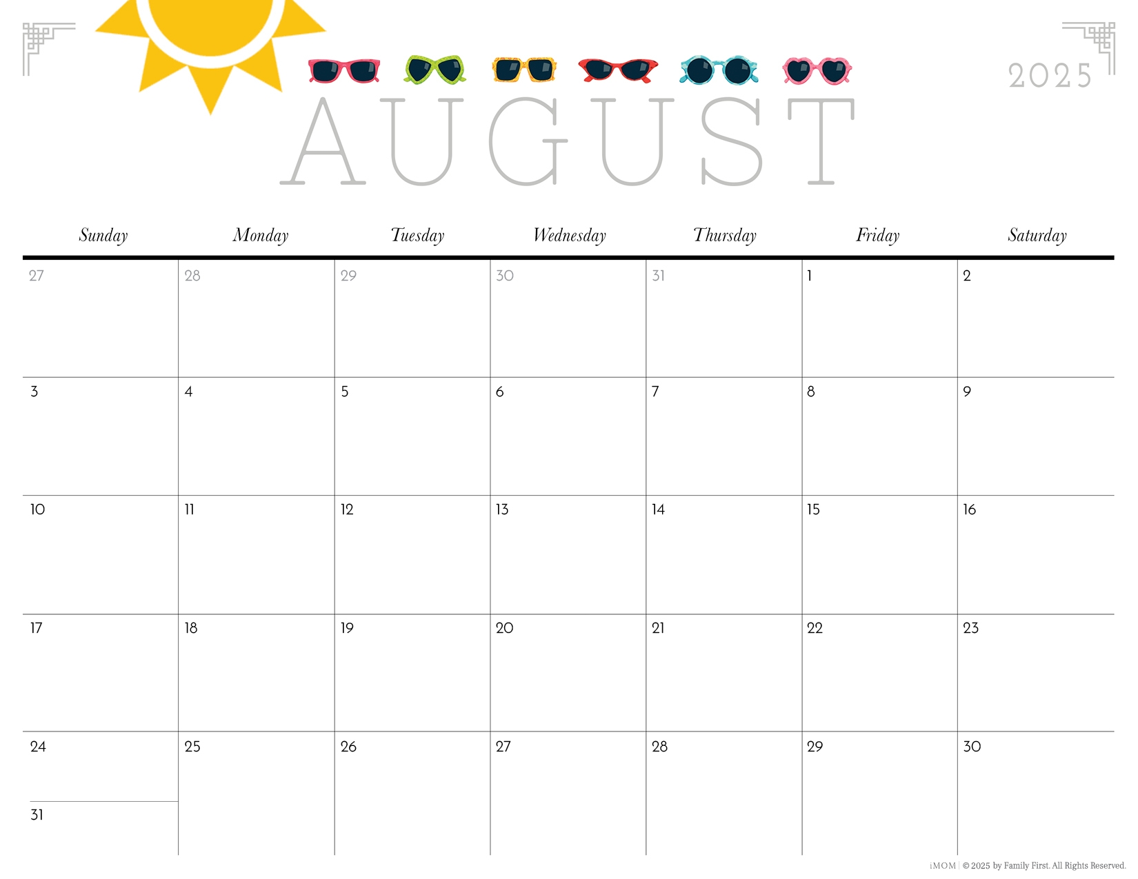 Free Printable Calendar Cute