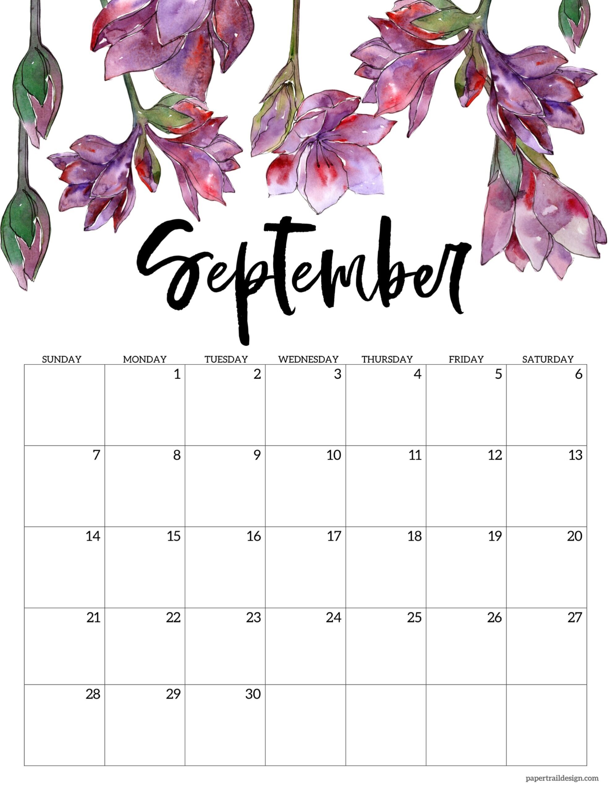 Printable Sept 2025 Calendar Full Page
