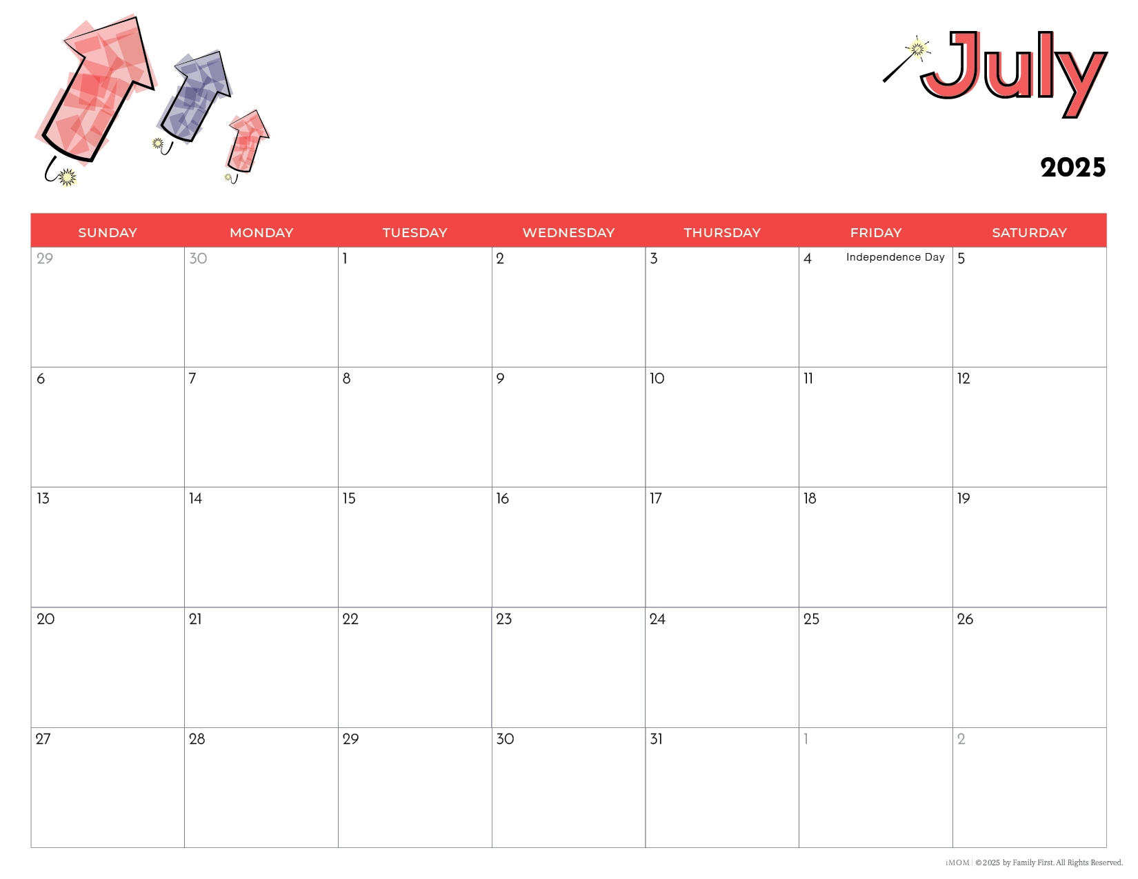 2025 Printable Calendars For Kids2025 Printable Calendars For Kids IMOM