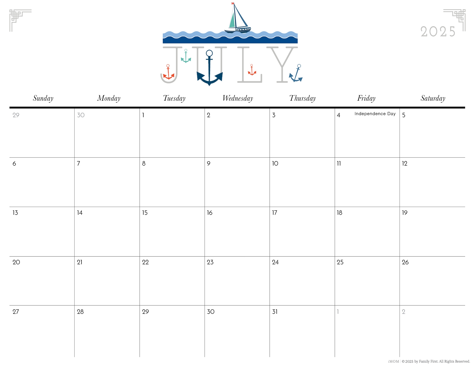 2025 Printable Calendars Free Printable Calendar Designs IMOM