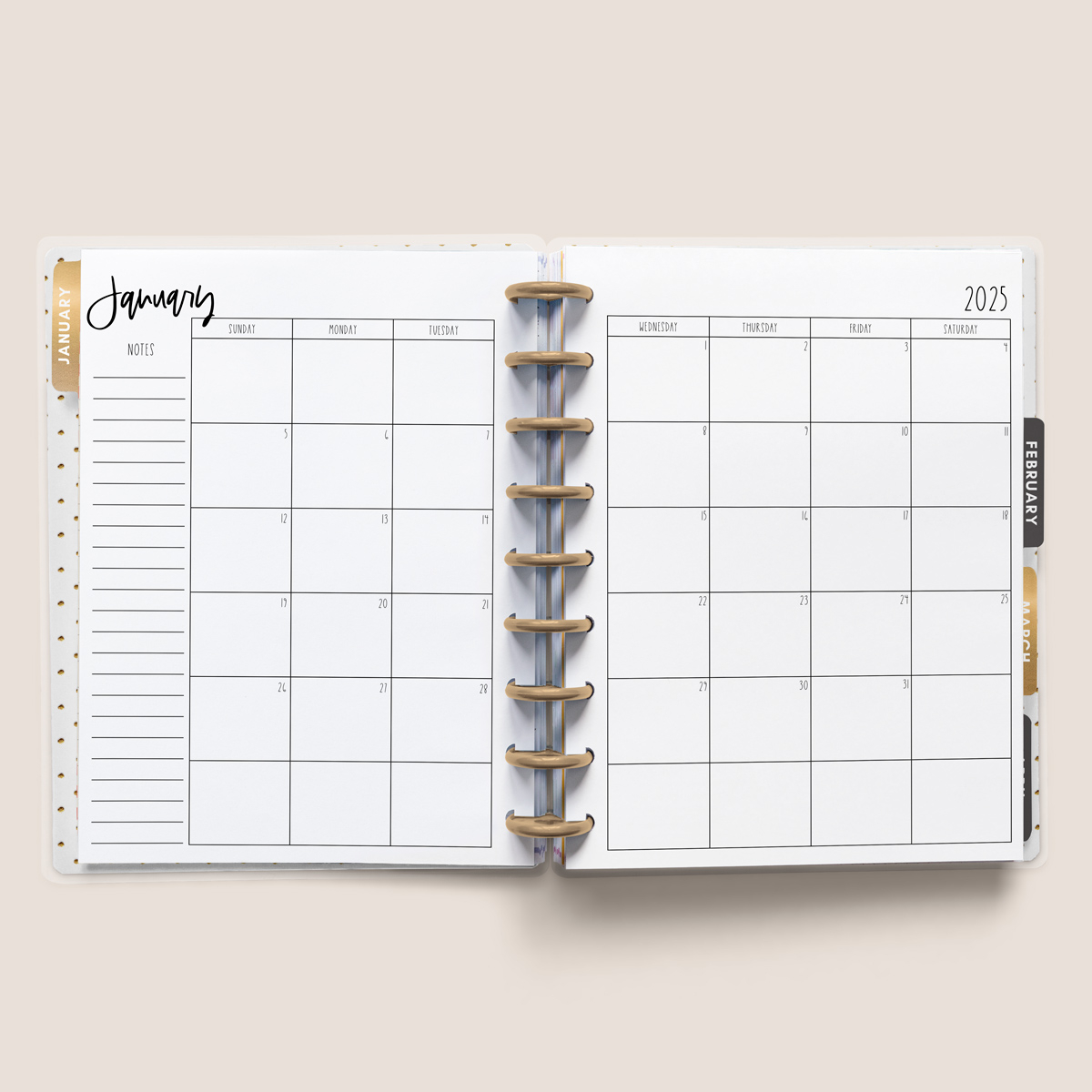 2025 Two Page Cursive Calendar Mom Envy