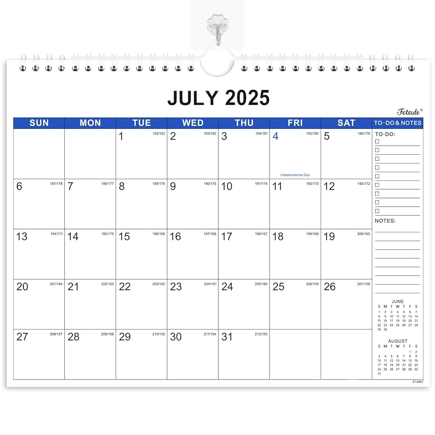 Amazon 2025 2026 Wall Calendar 18 Months Wall Calendar From Jul 2025 Dec 2026 15 X 11 5 Large Writing Blocks Suitable For Hanging On The Wall Office Products