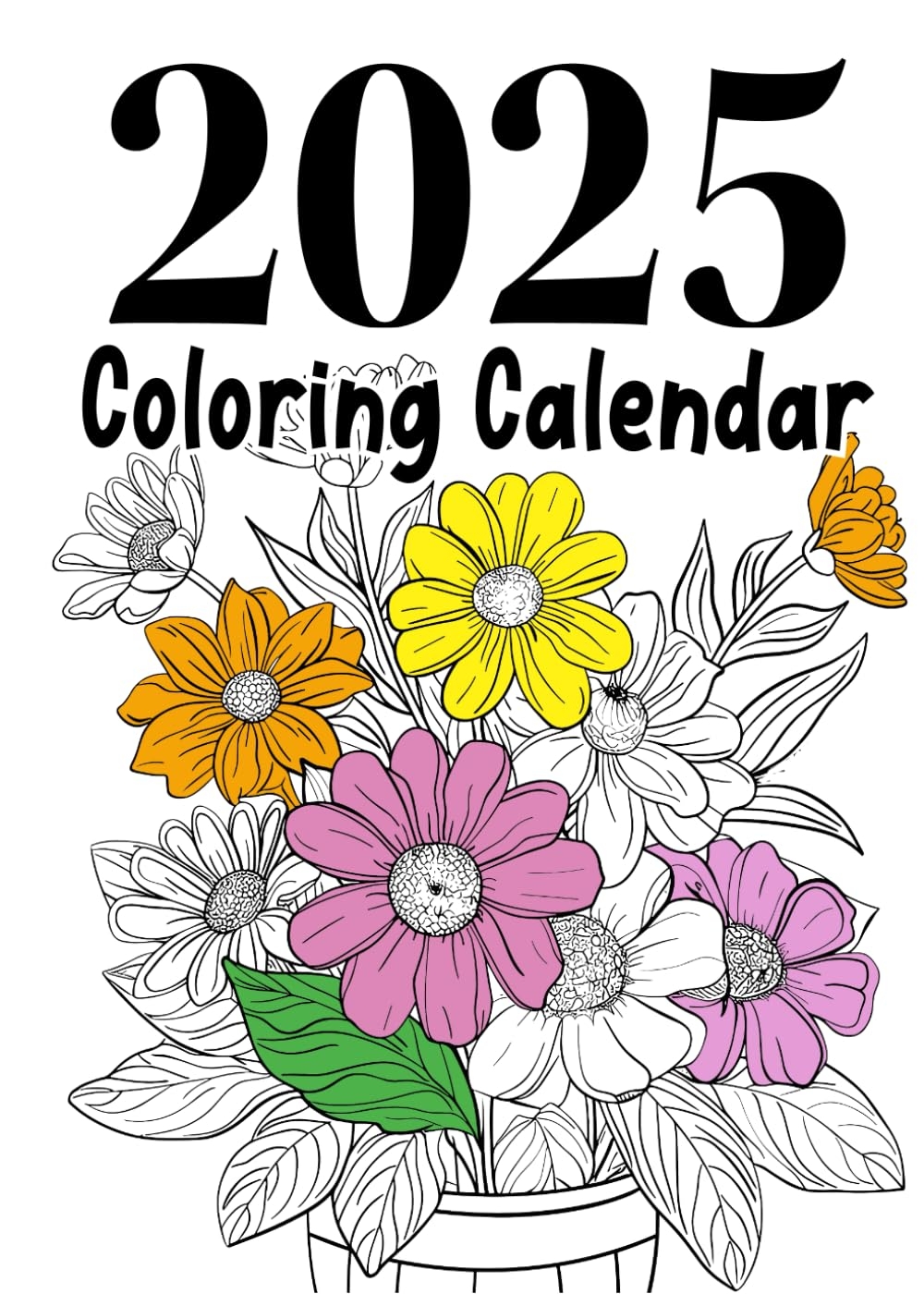 Amazon 2025 Coloring Calendar Book 12 Months Of Relaxing Pages For Adults And Teenagers Christmas Gift Birthday 9798323288847 Wood Ruby Books
