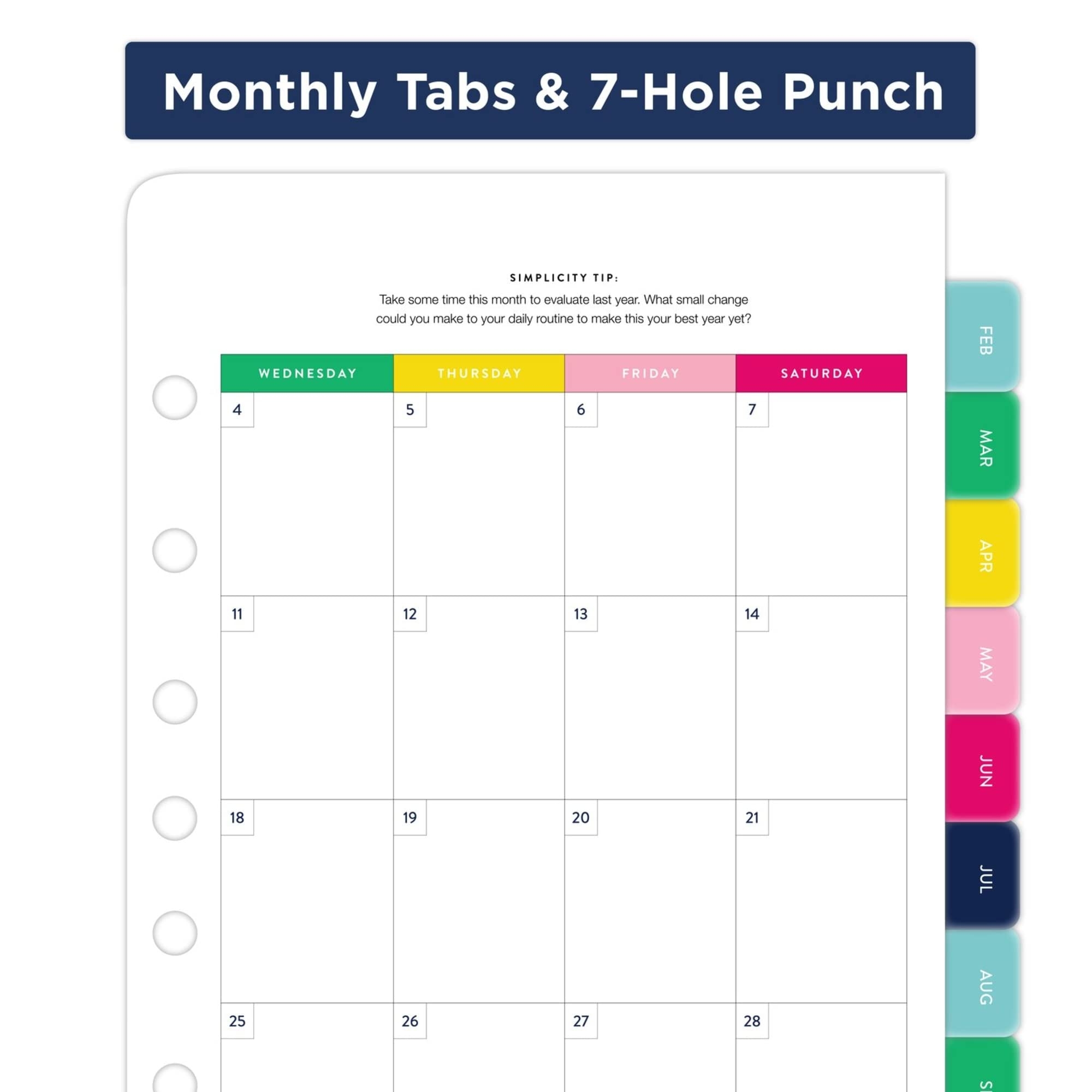 Amazon AT A GLANCE 2023 Weekly Refill Simplified By Emily Ley 5 1 2 X 8 1 2 Desk Size Monthly Tabs EL100 4111 