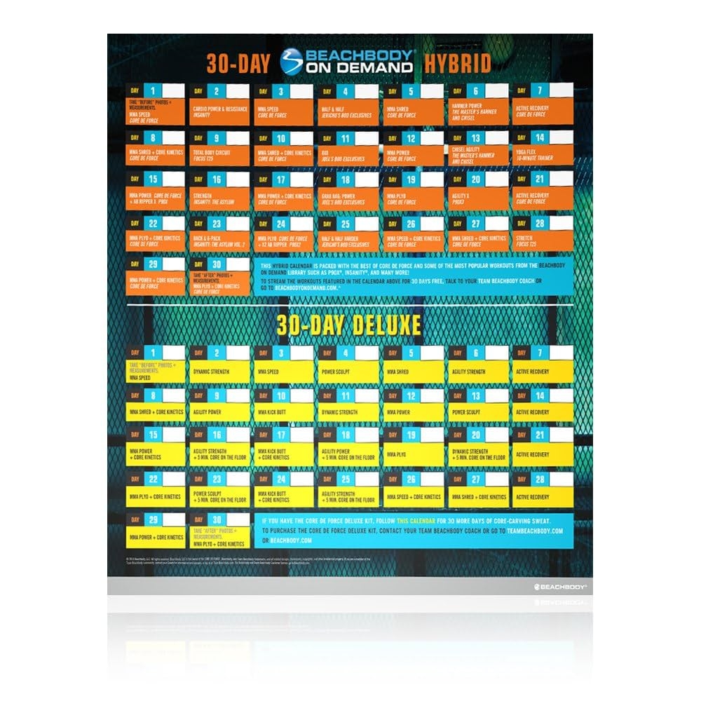 Amazon Beachbody CORE DE Force Deluxe Kit DVD Workout Program MMA Inspired Created Sports Outdoors