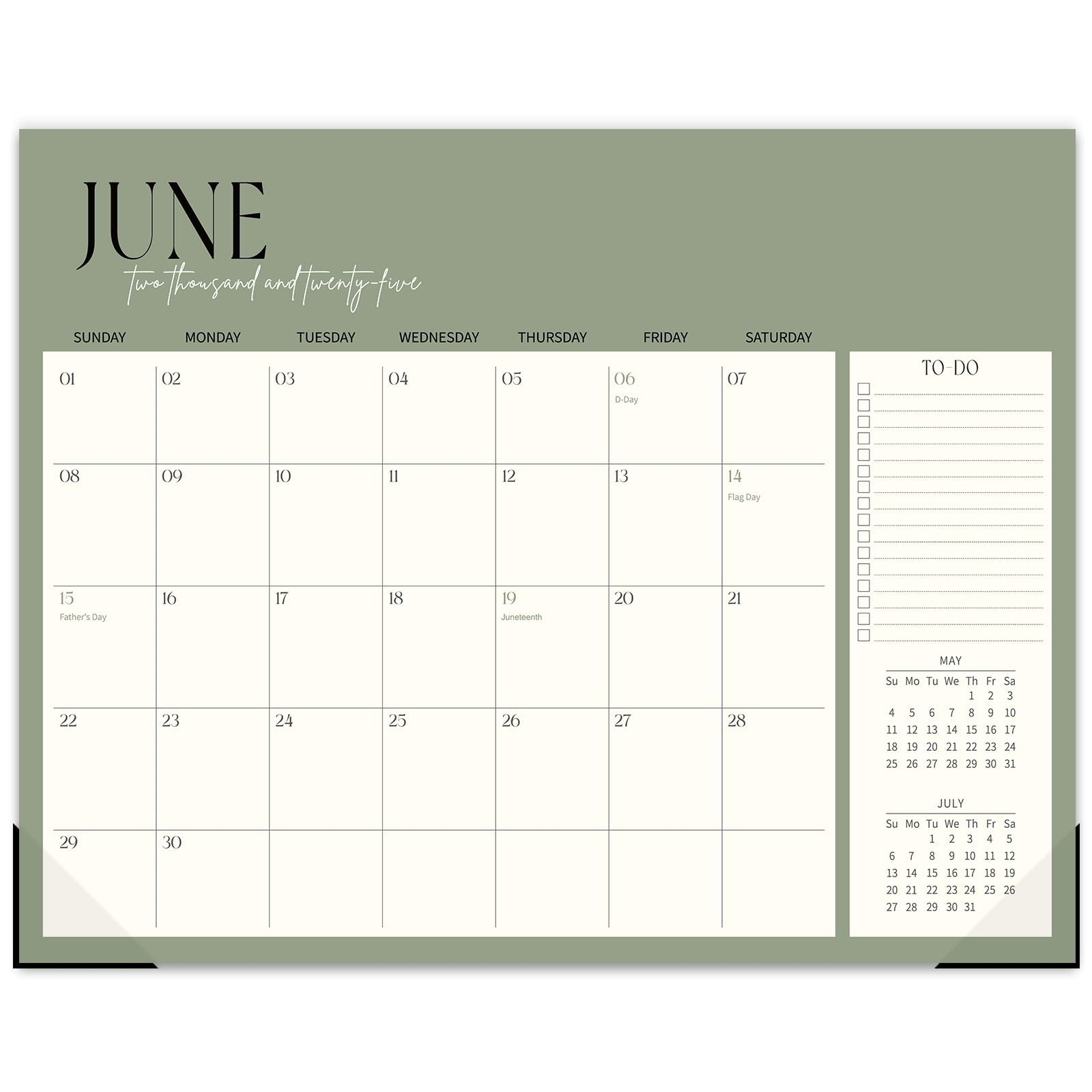 Amazon Guasslee Desk Calendar 2025 2026 19 Month School Year Desk Wall Calendar 2025 Jun 2026 Dec 2025 14 X 11 Monthly Planner With Thick Paper For Office Home School Organizing Office Products