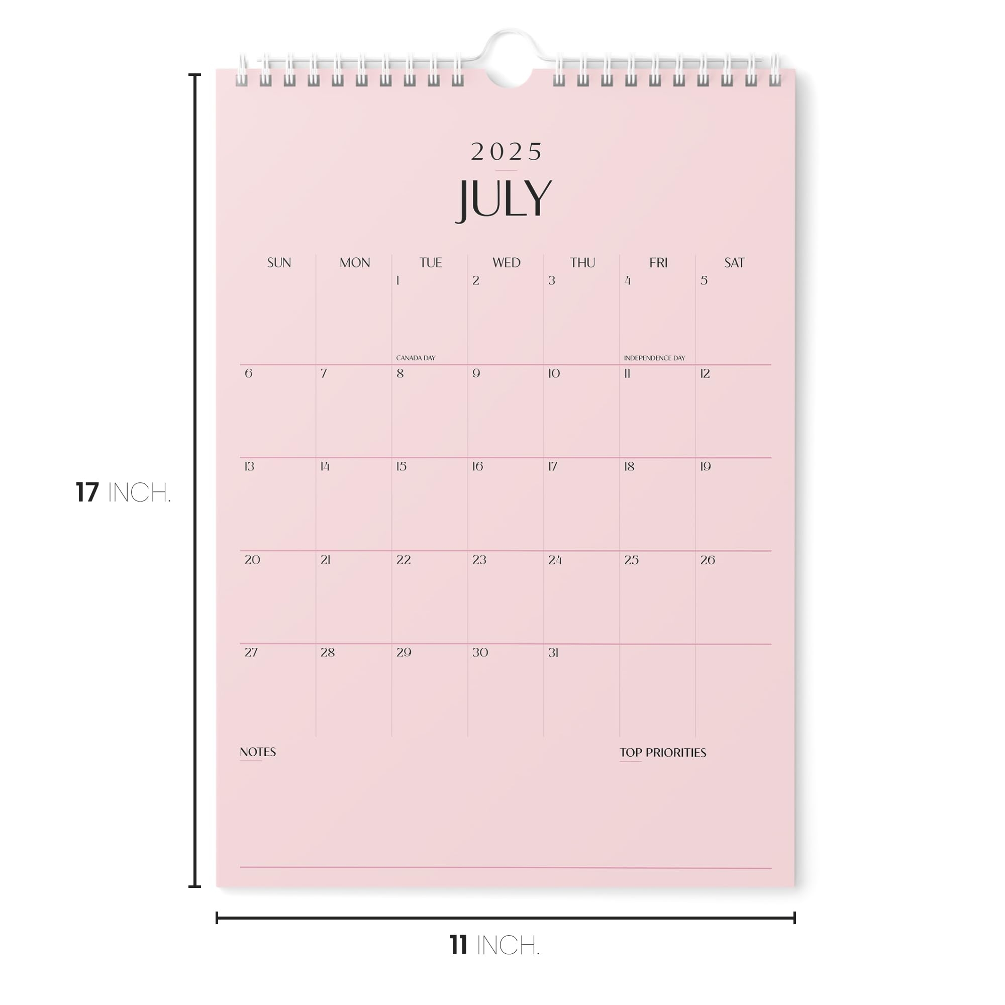 Printable Vertical Monthly Calendar 2025 Succulent