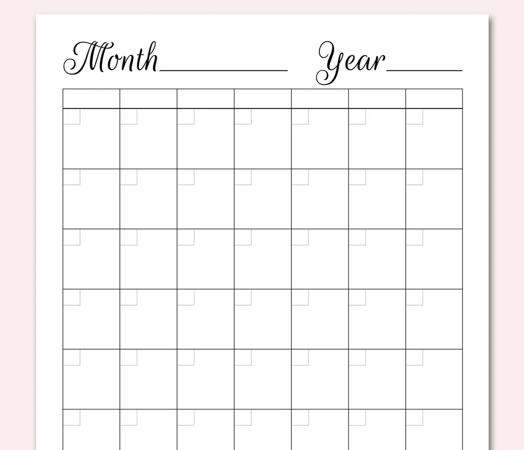 Printable Calendar Planner