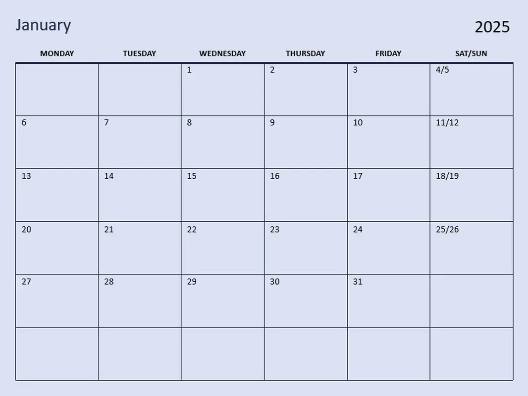 Free Printable And Fillable Calendar For 2025