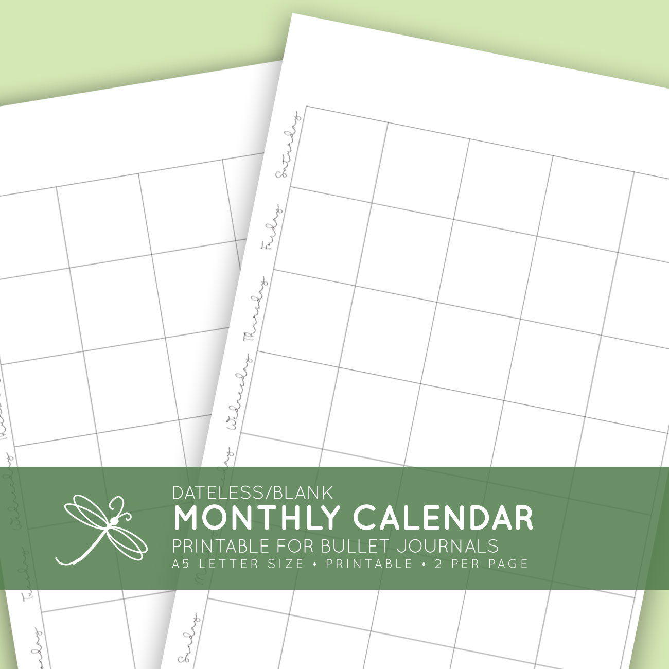 Blank Printable Calendar Month