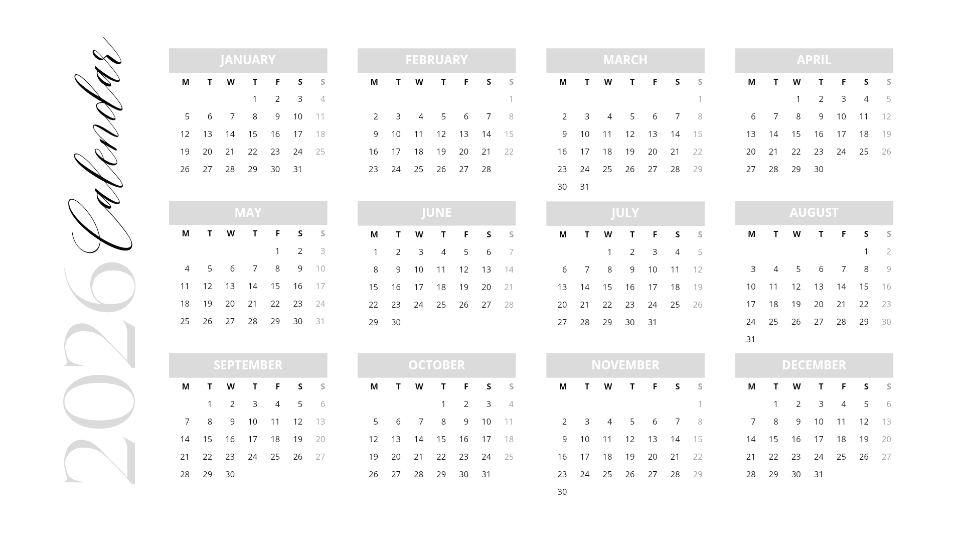CALENDAR 2025 AND 2026 By Jalyndigitals Raket PH