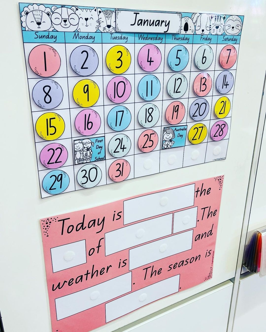 Calendar And Weather Chart For Kids Stay Classy Classrooms