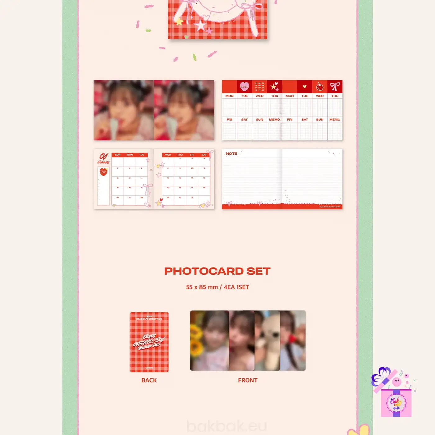CHUU 2025 Season s Greetings Happy CHUU s Day Celebrate Me Bak Bak K Pop Store