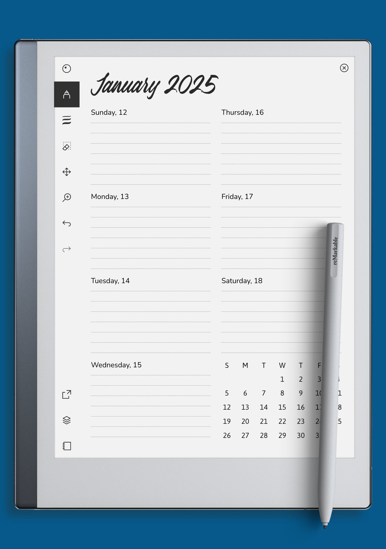 Printable Calendar 2 Weeks Per Page