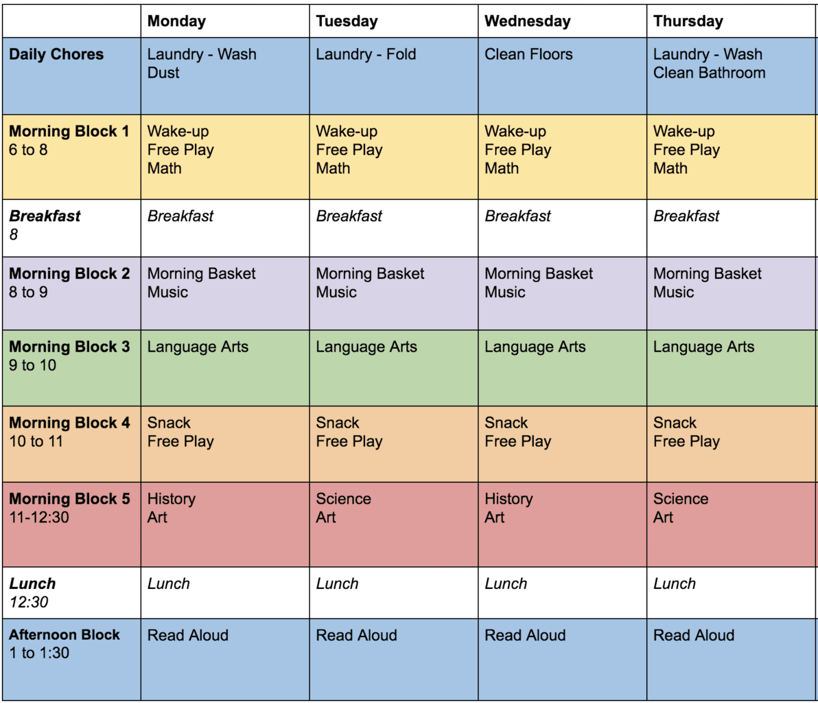 editable homeschool schedule free printable hustle and homeschool