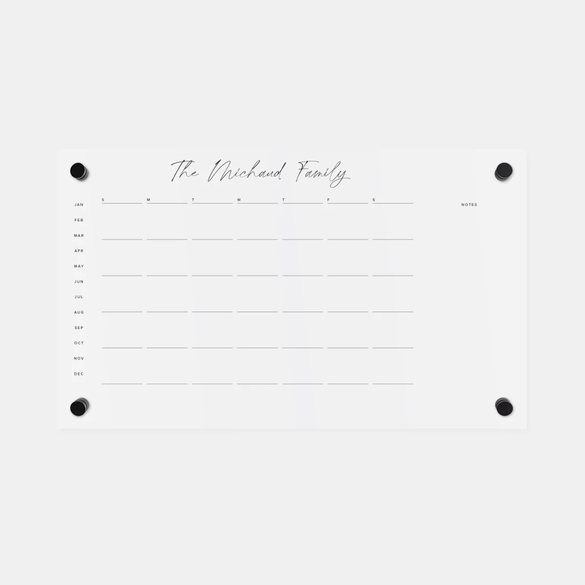 Personalized Printable Calendar