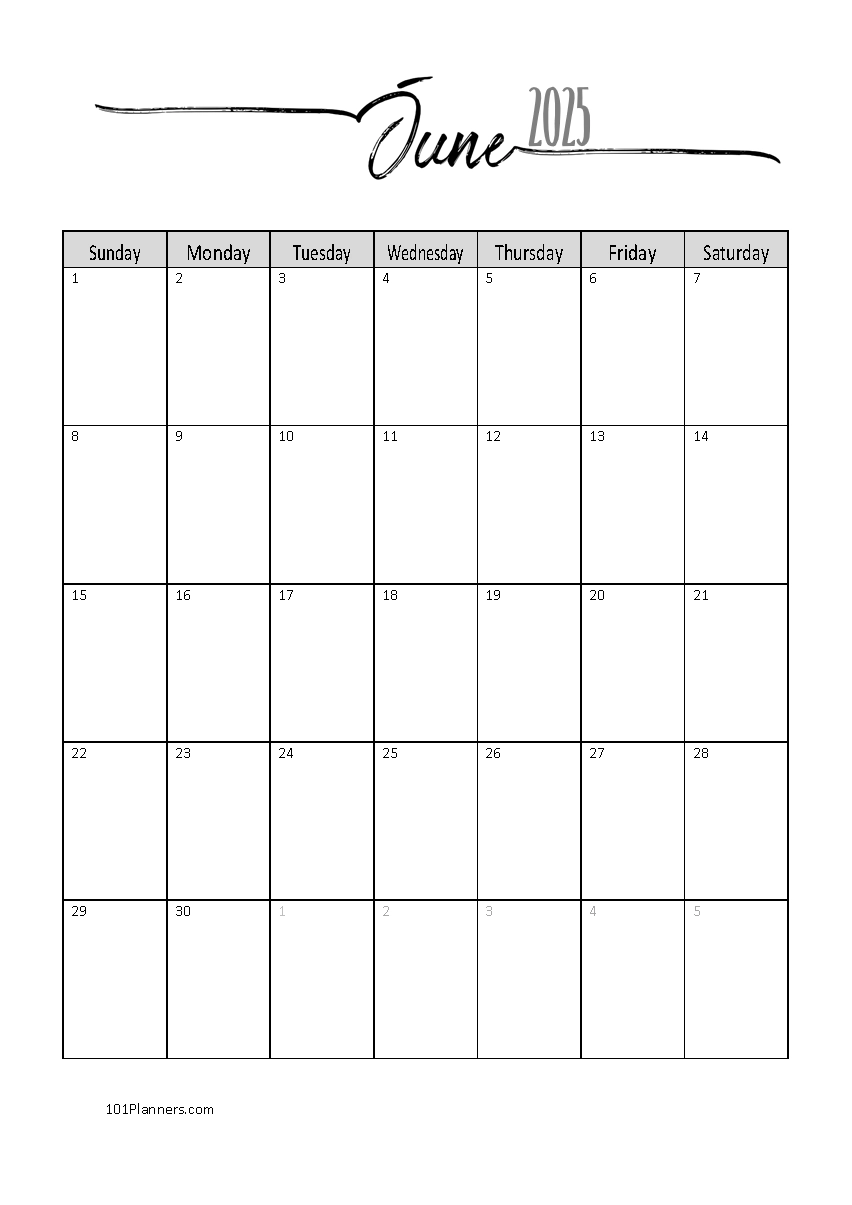 FREE 2025 Calendar Template Word Instant Download
