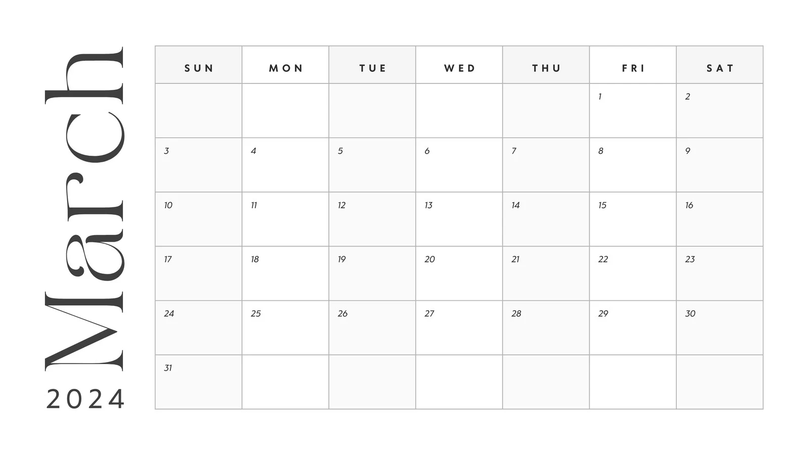 Free And Customizable March Templates