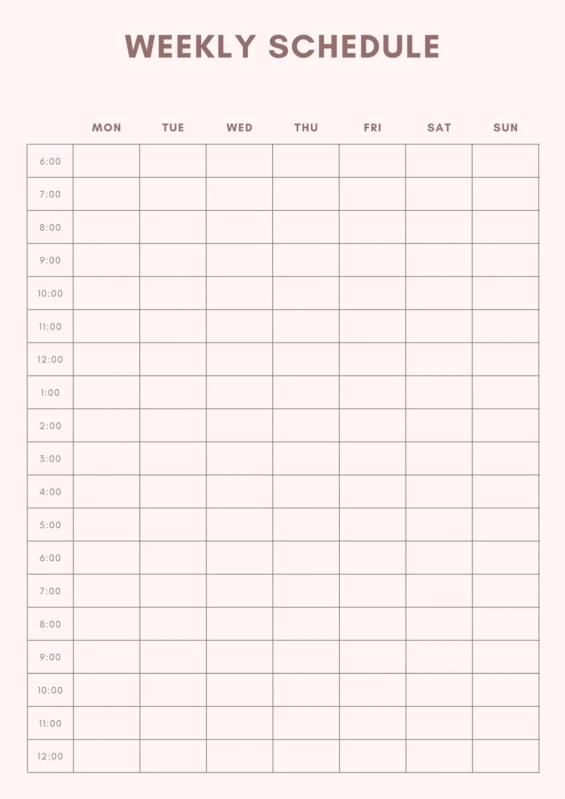 Online Calendar Planner Printable Weekly