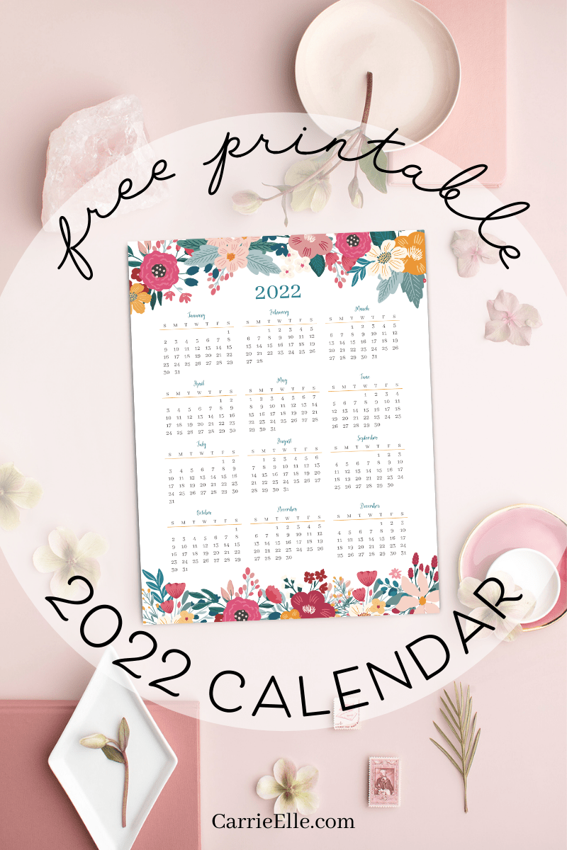 Free Printable Annual Calendar