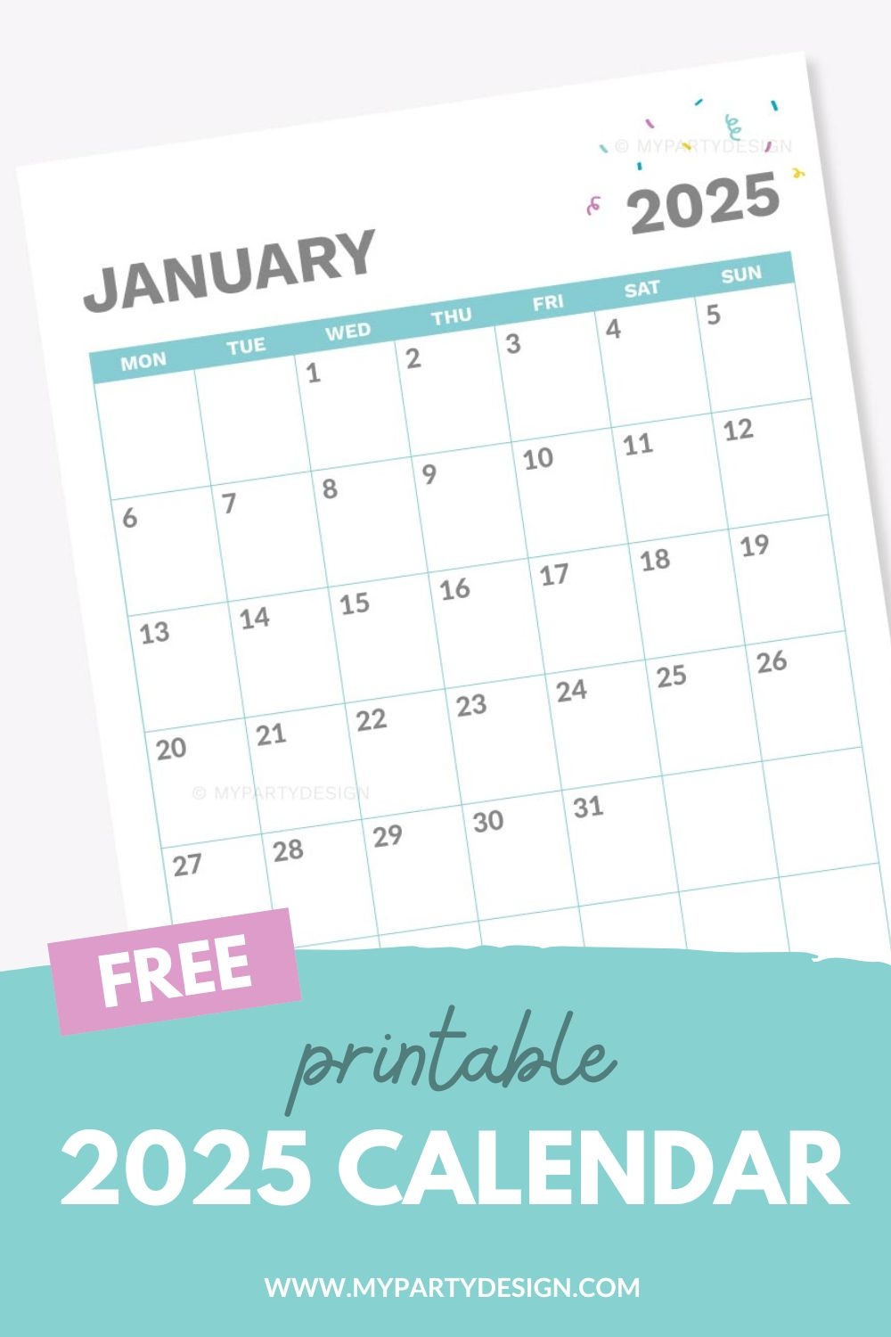 Free Printables Calendars 2025