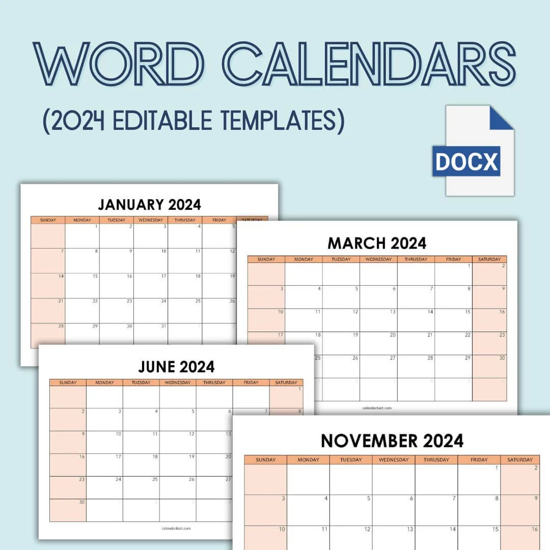 Printable Calendar Layout