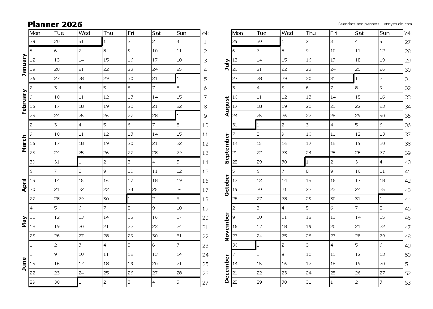 Free 2025 And 2026 Calendar Printable