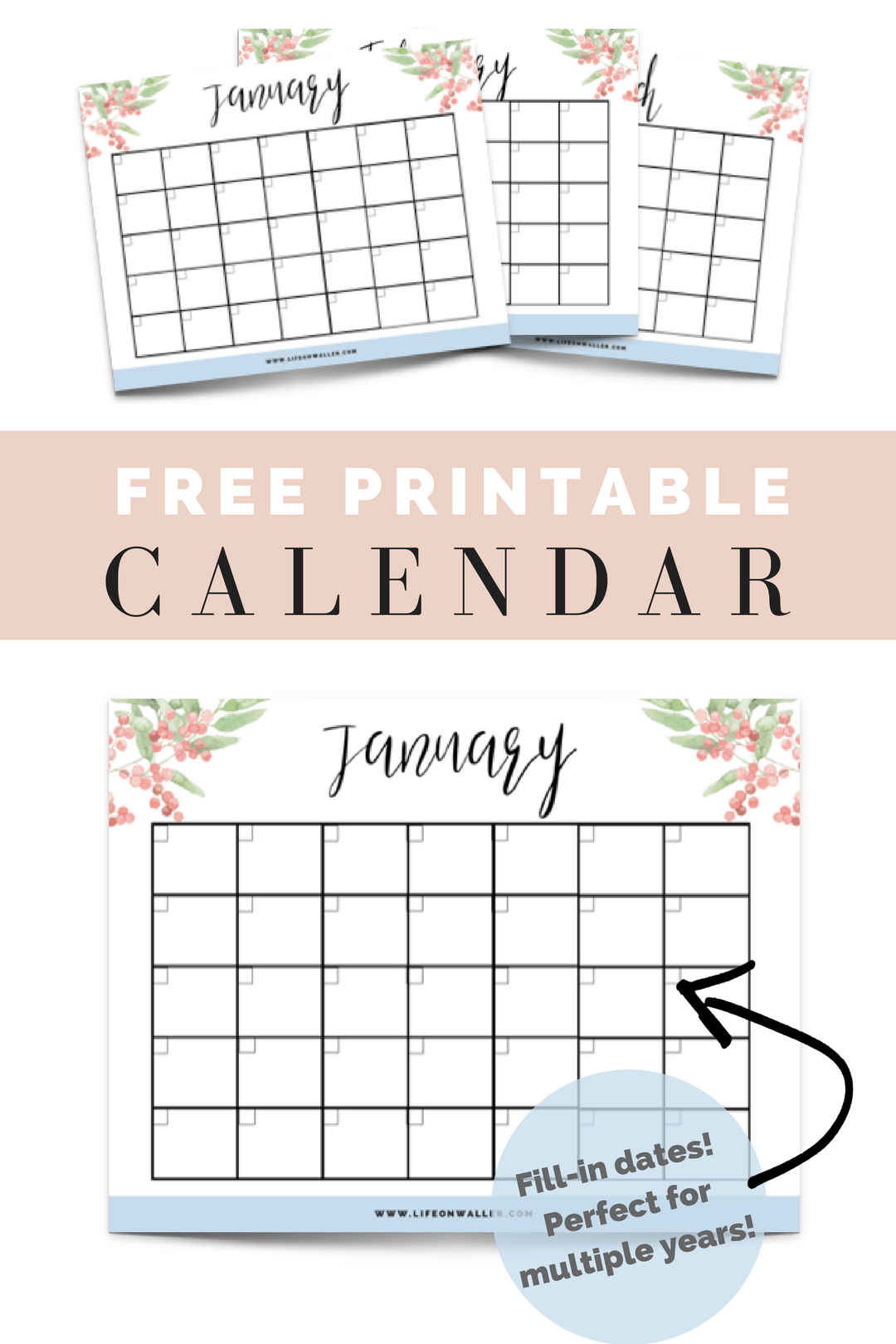 Free Printable Calendar Year