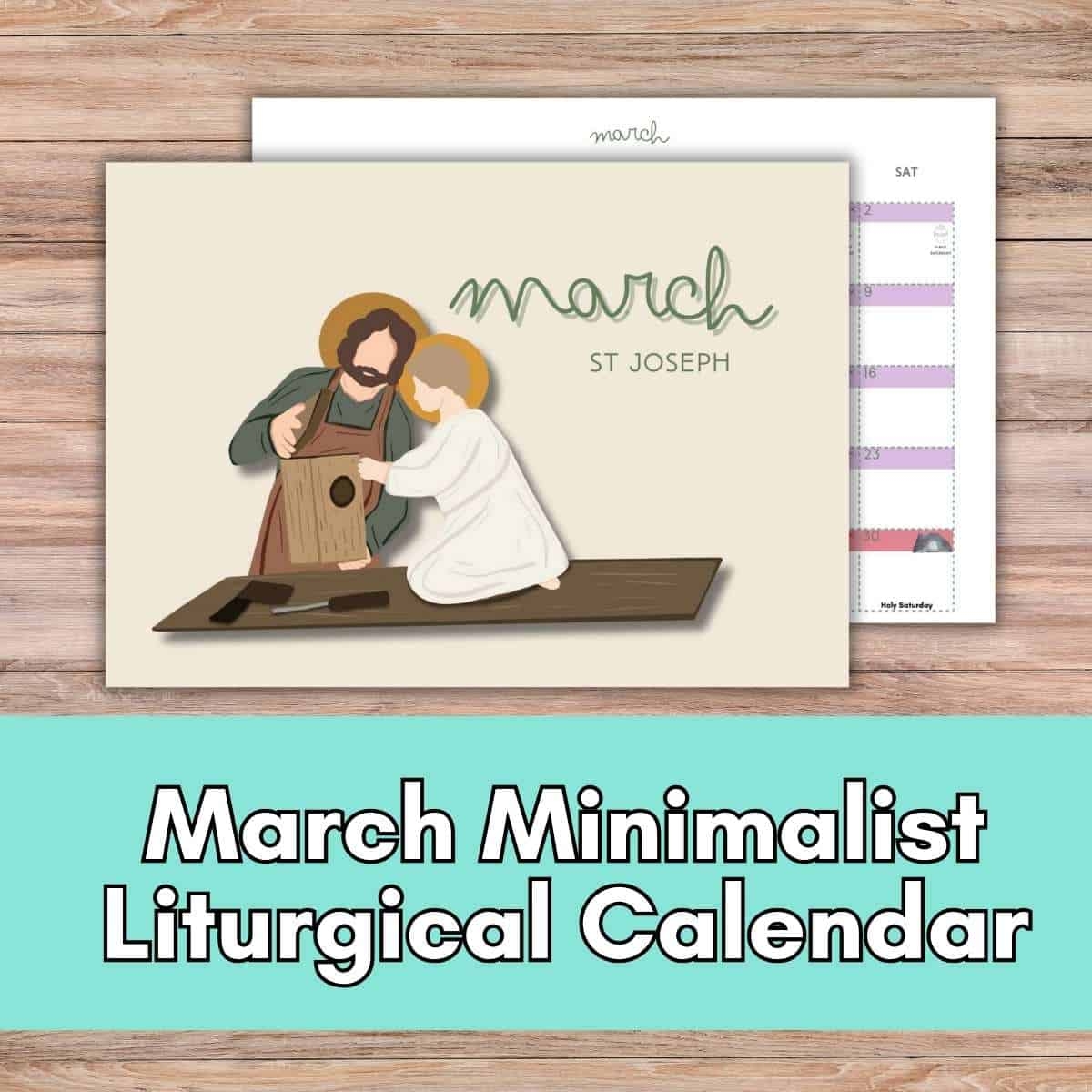 Free Printable Liturgical Living Calendar For March 2025 Kindling Wild