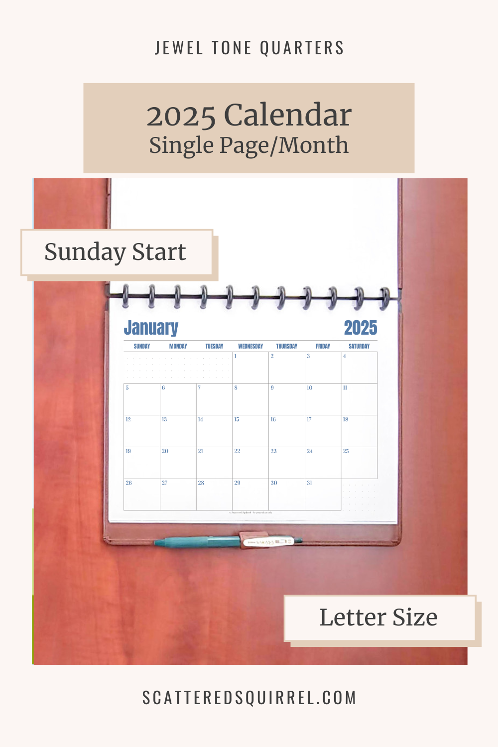 Get Your 2025 Calendars Now Scattered Squirrel