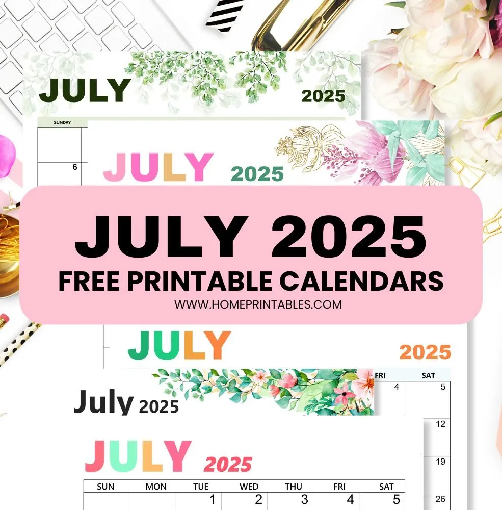 July 2025 Calendar Free Printables 30 Best Templates 