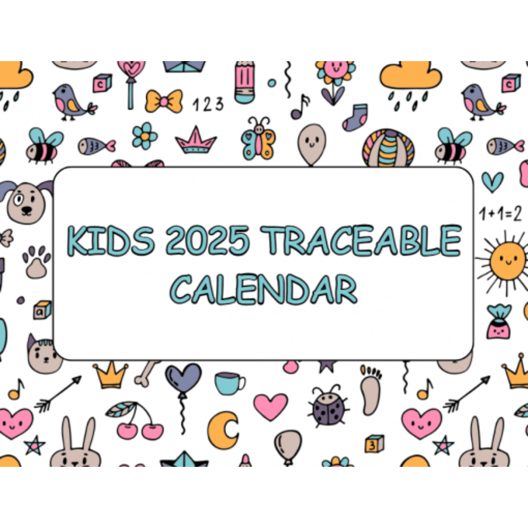 2025 Kids Calendar Printable