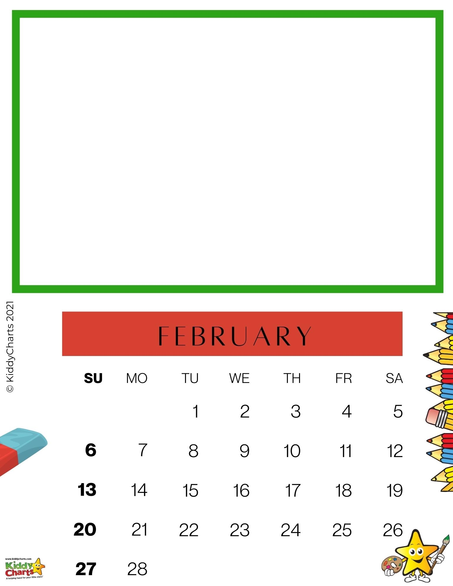Kids Printable Calendar 2022 Make Your Own Calendar KiddyCharts Shop Kids Printable Calendar 2022 Make Your Own Calendar KiddyCharts Shop
