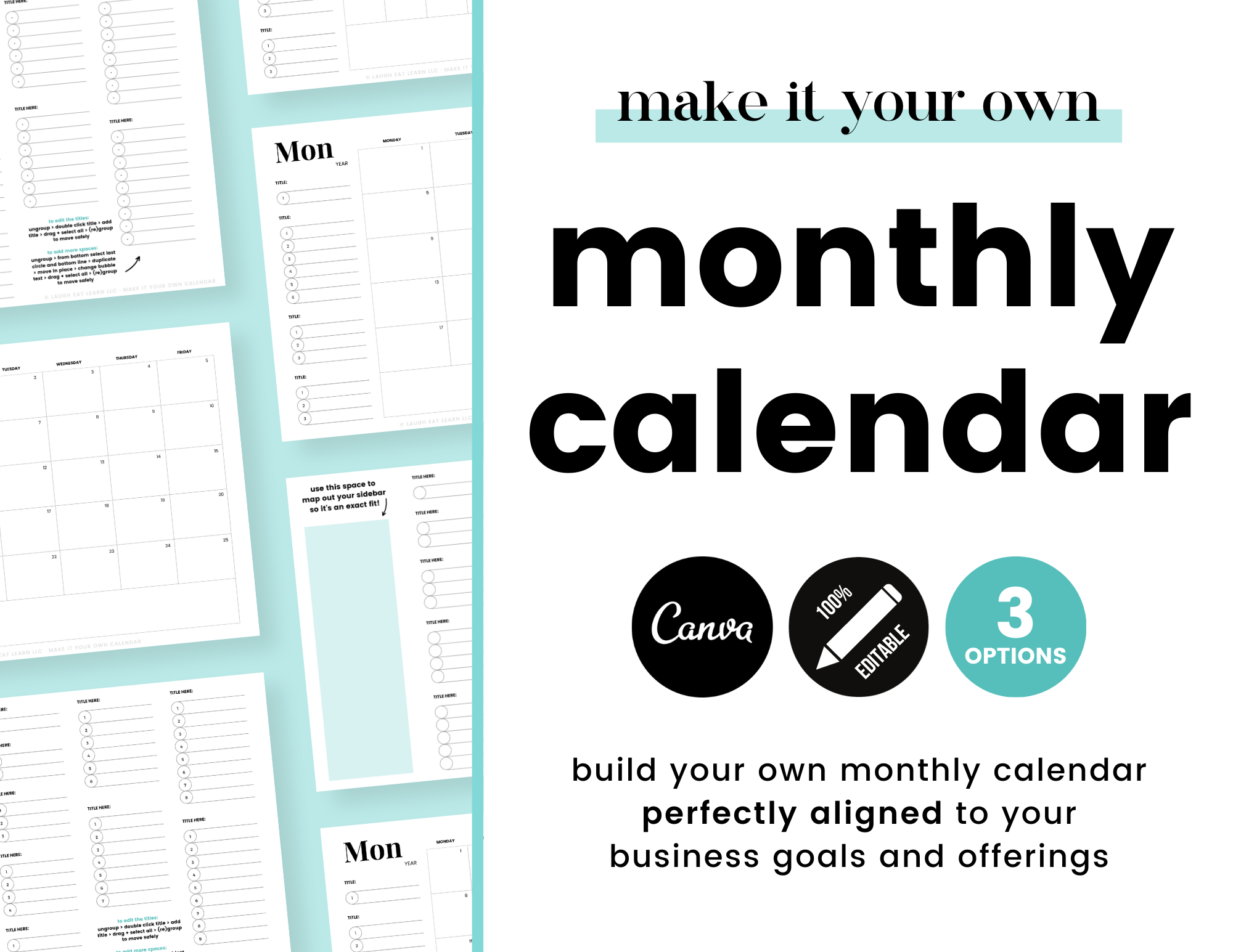 Create Your Own Calendar Printable
