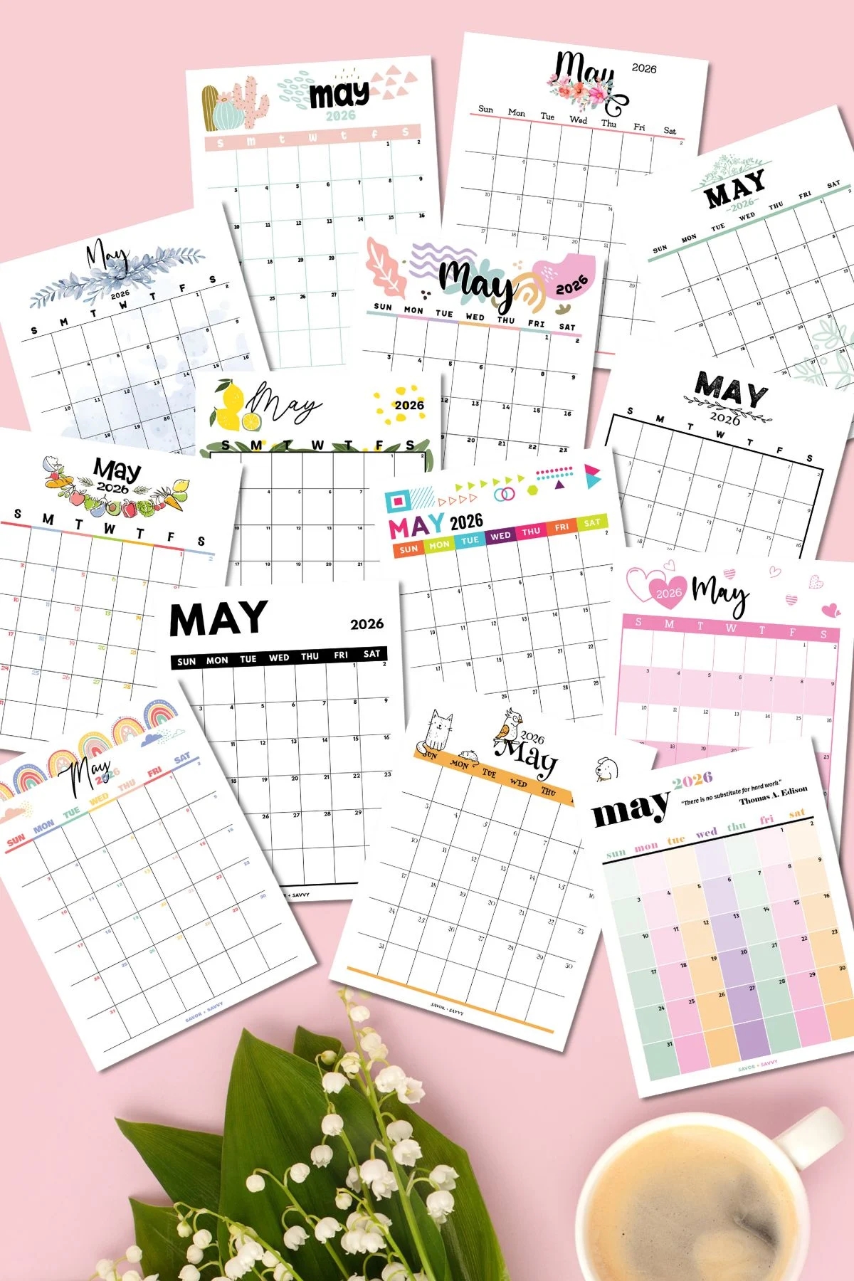 May 2026 Blank Calendar Printable Free