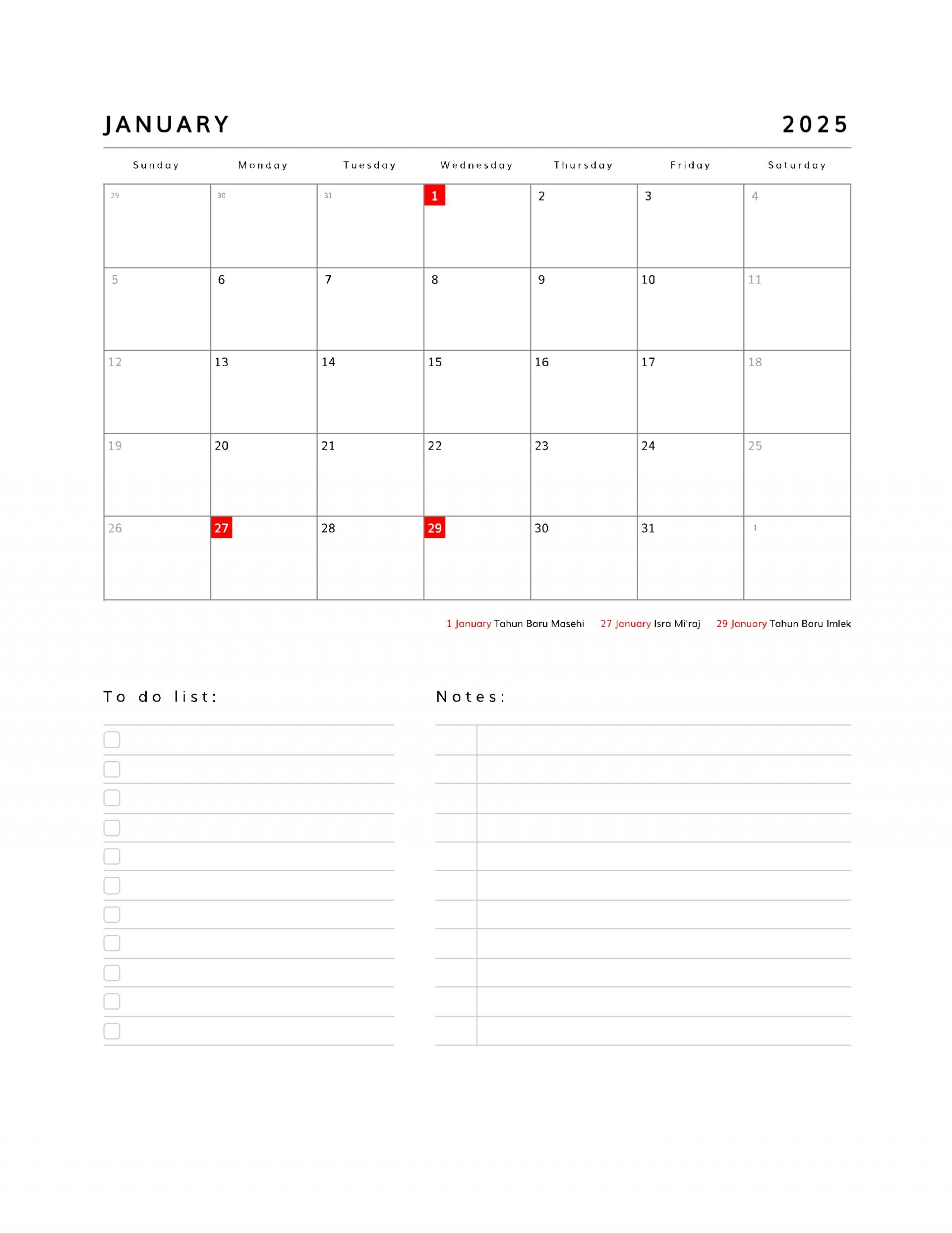 May And June Monthly Printable Monthly Planner With To Do List And Notes