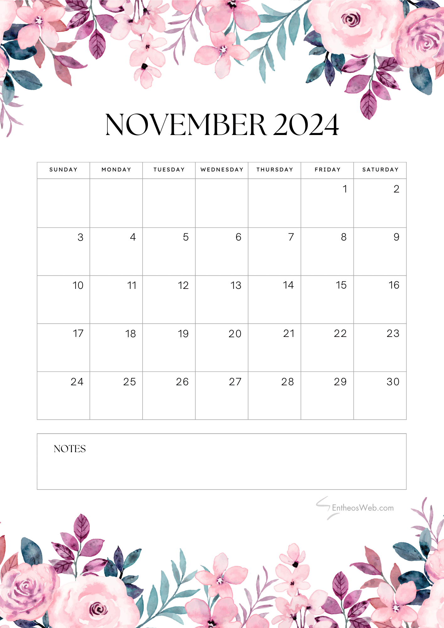 November 2024 Calendars EntheosWeb