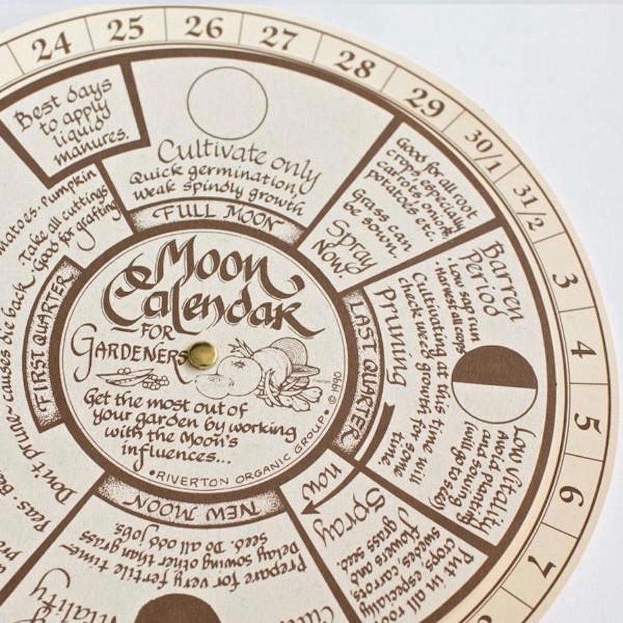 Object Of Desire Moon Calendar For Gardeners Gardenista