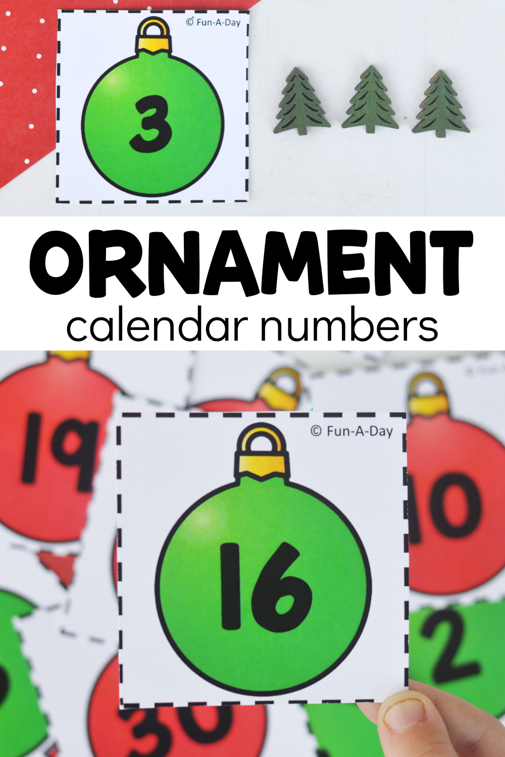 Free Printable Printable Advent Calendar Numbers