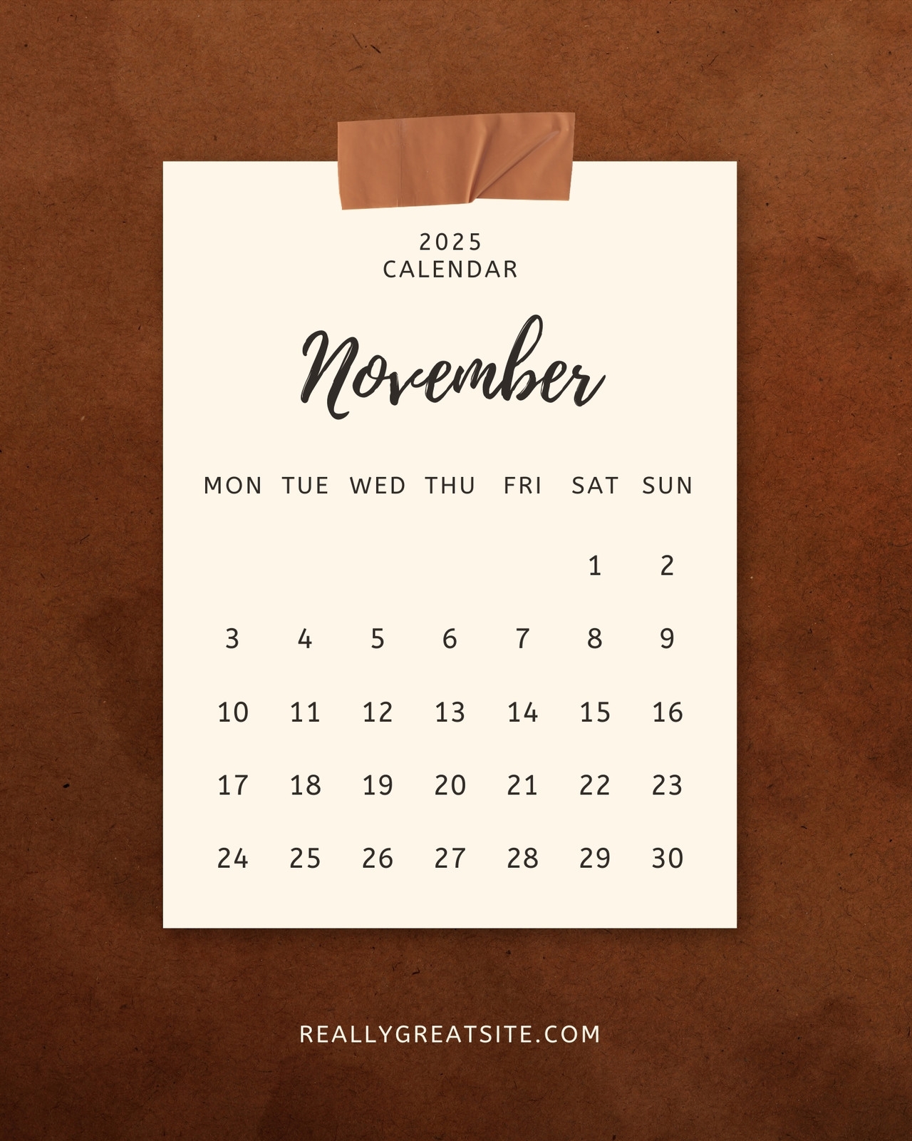 Free Printable Pregnancy Announcement Calendar November 2025