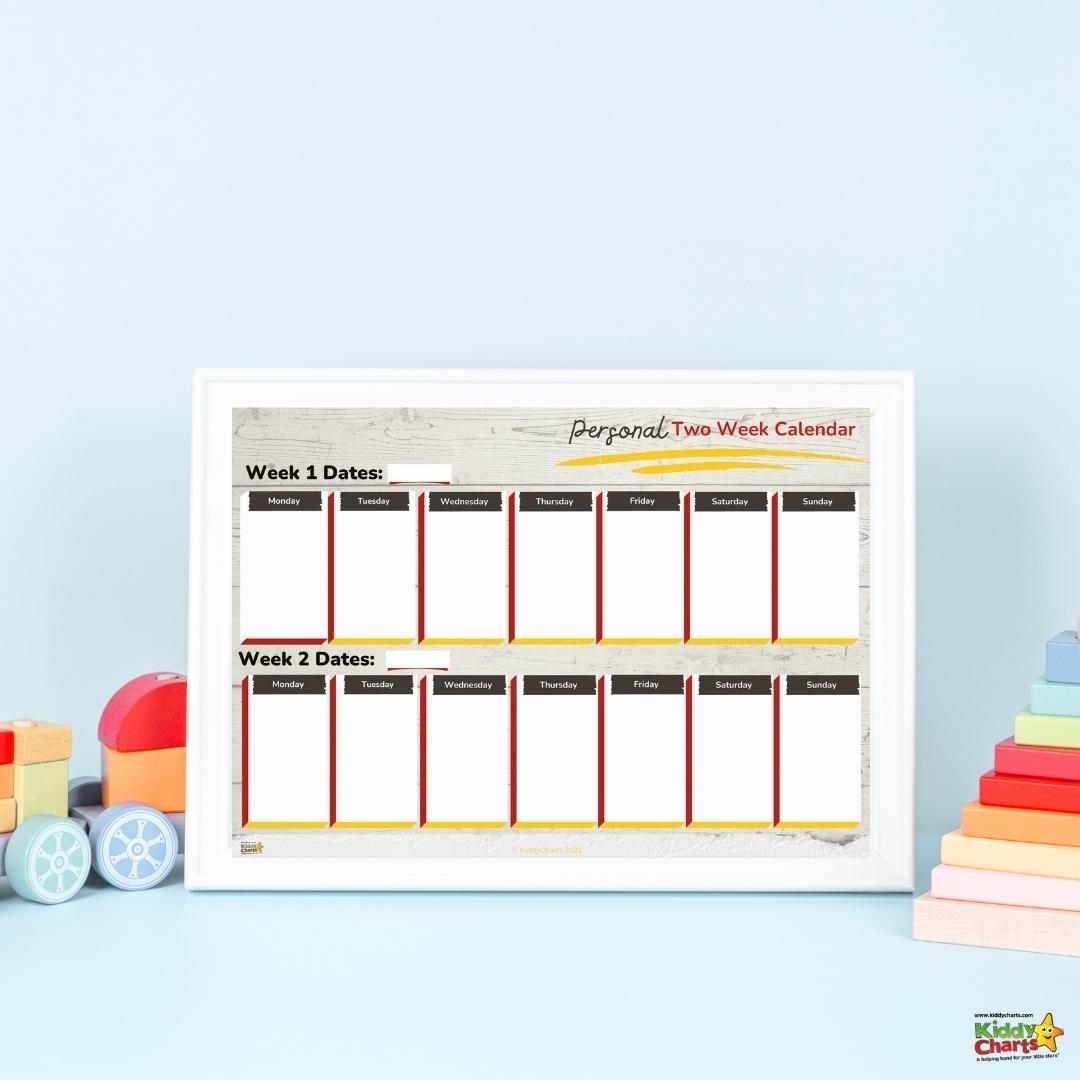 2-Week Free Printable Calendar