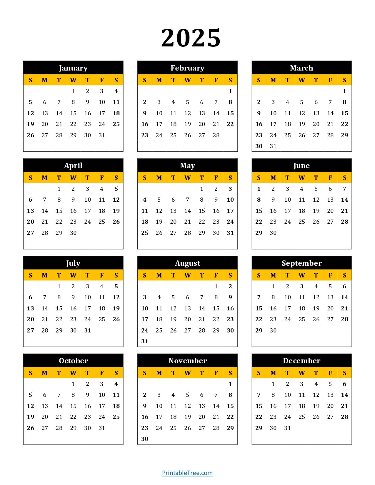 Hourly Calendar Printable 2025