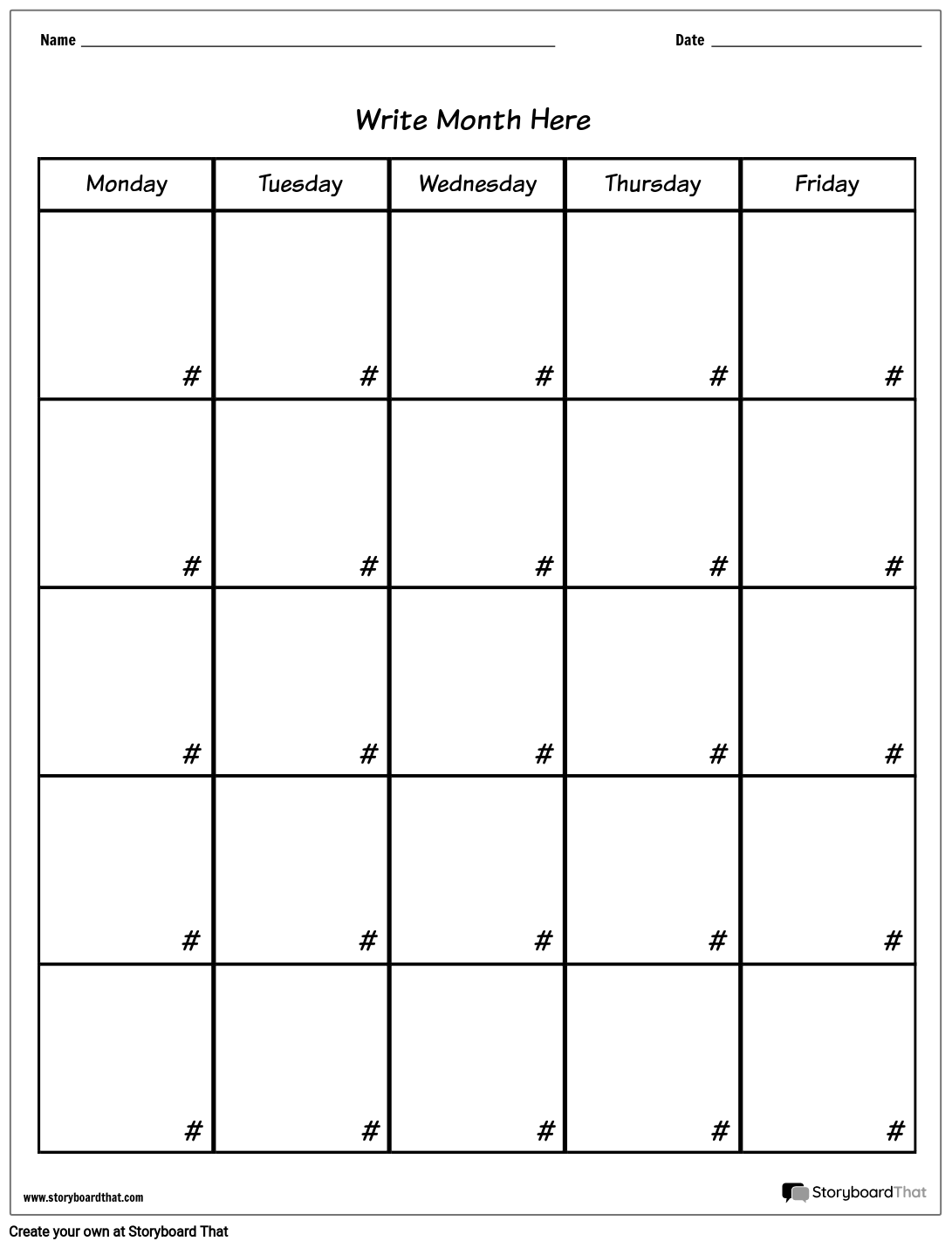 Printable Calendar Templates Free Custom Calendar Maker